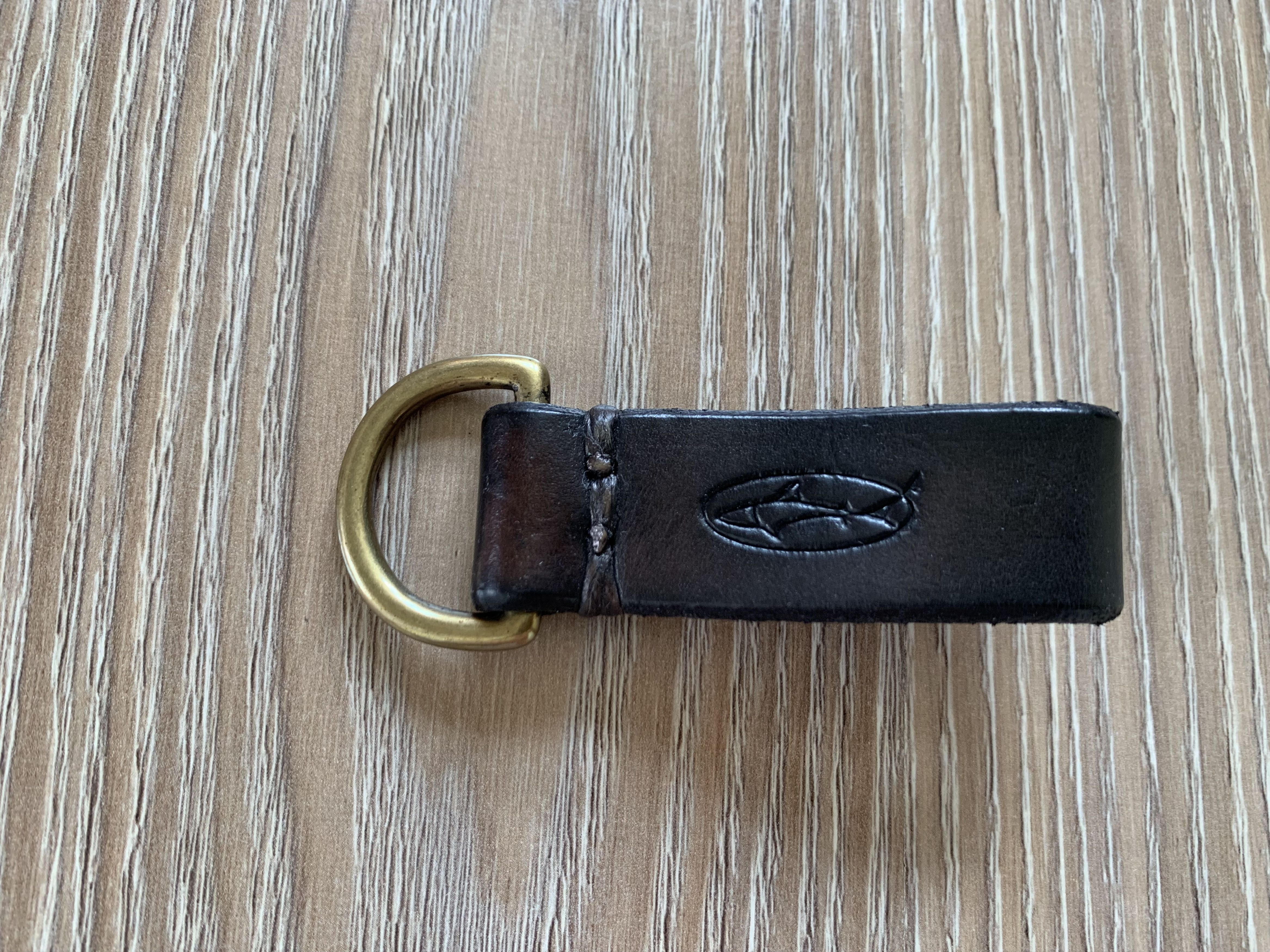 Handmade Leather Keychain With Embossing Size ONE SIZE - 2 Thumbnail