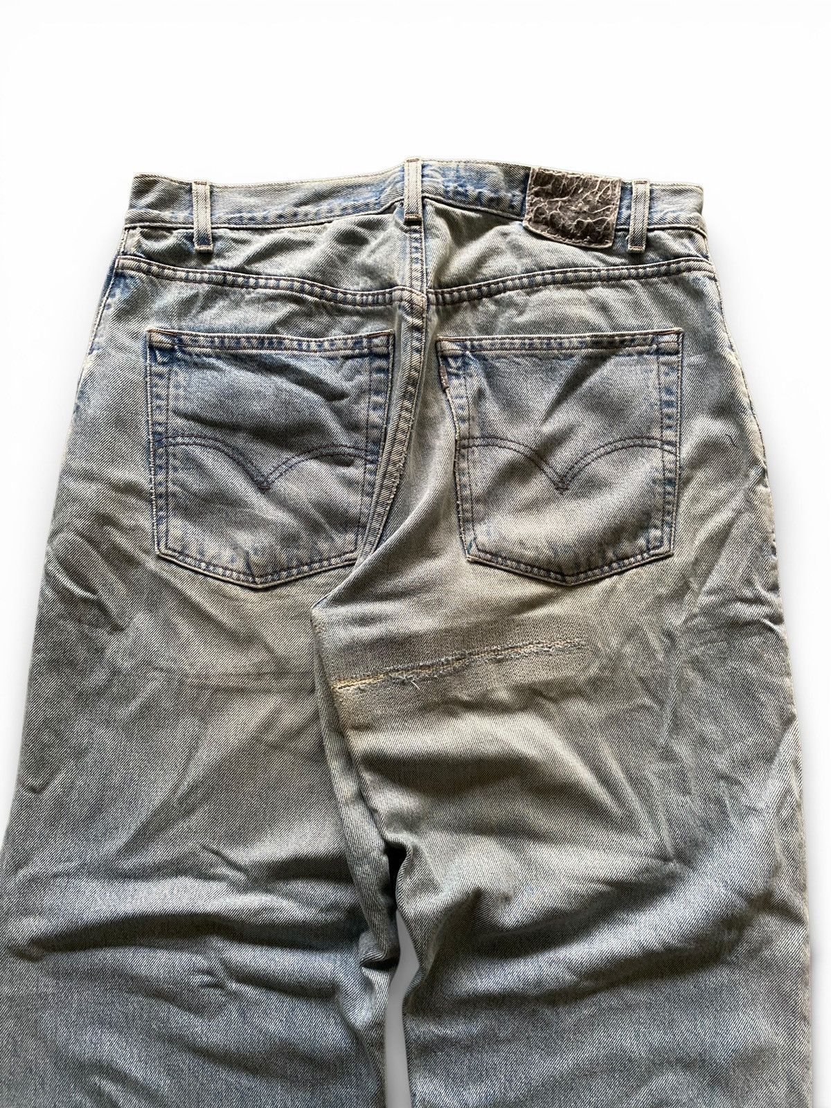 Levi's Vintage 90’s Distressed Levis Silvertab Straight Loose blue Size US 34 / EU 50 - 8 Thumbnail