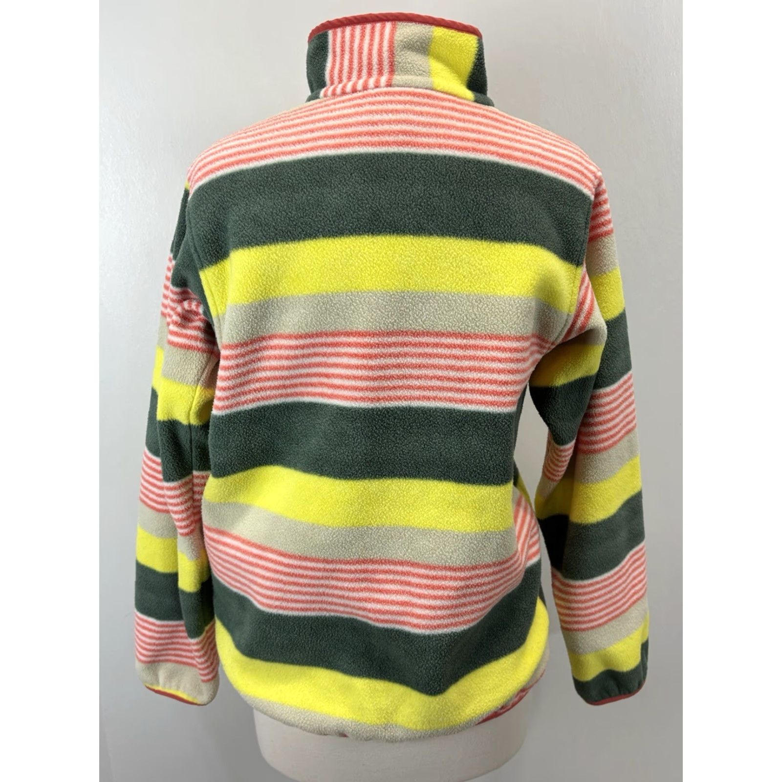 Patagonia Patagonia Synchilla Snap T Fleece Jacket Women’s Medium Stripe Pink Green Size M / US 6-8 / IT 42-44 - 3 Thumbnail