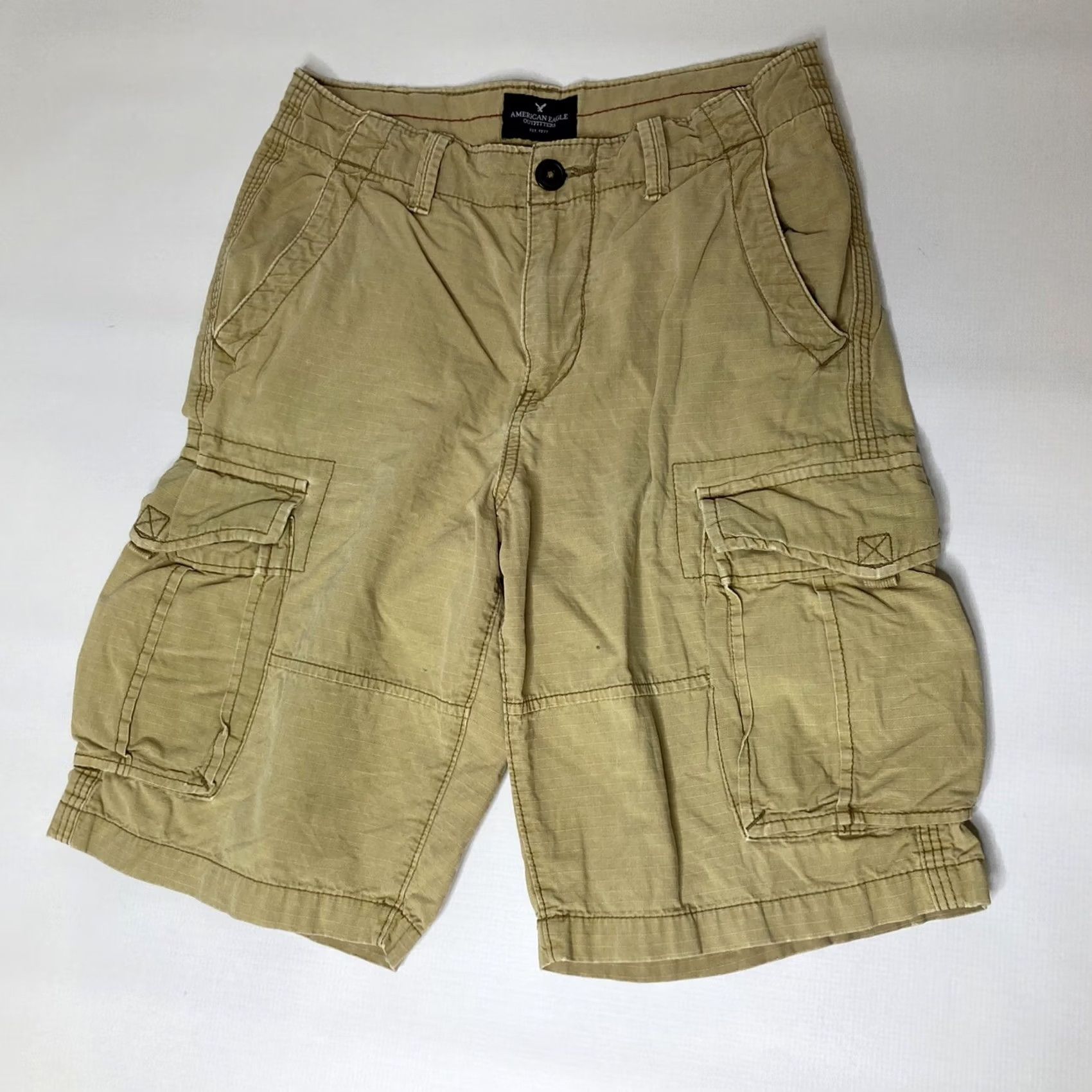 American Eagle Outfitters VINTAGE American Eagle AE Longboard Ripstop Cargo Shorts Shirt? Size US 28 / EU 44 - 4 Thumbnail