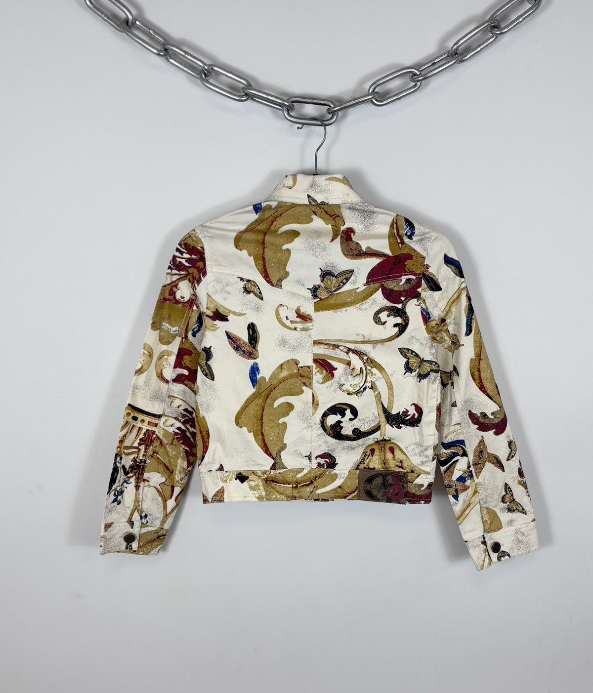 Just Cavalli Just Cavalli Women’s Floral Leaves Butterfly Short Jacket Size M / US 6-8 / IT 42-44 - 2 Thumbnail