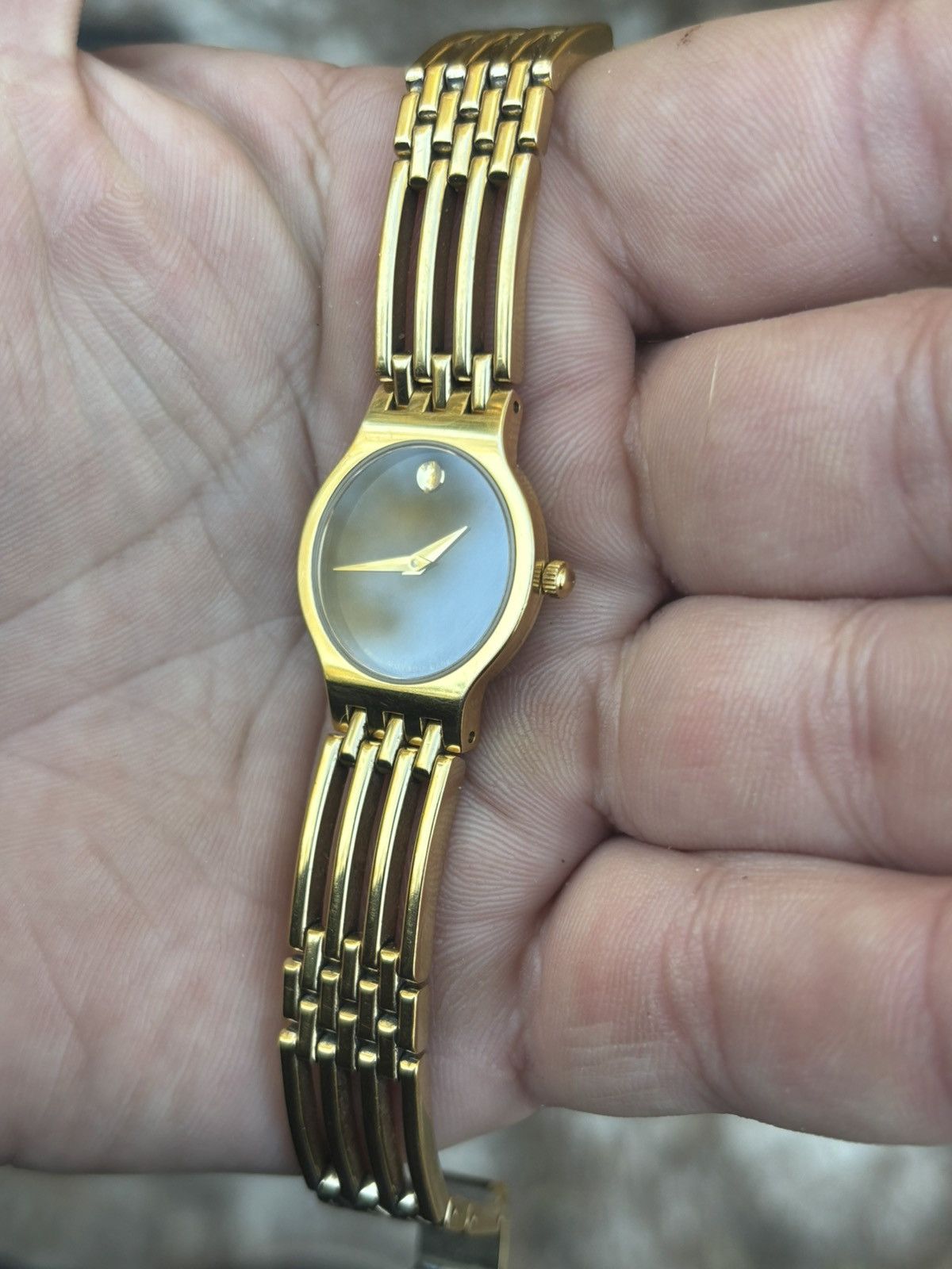 Movado Movado Esperanza 88 A1 1821 Gold Tone Women’s Watch! Size ONE SIZE - 5 Thumbnail