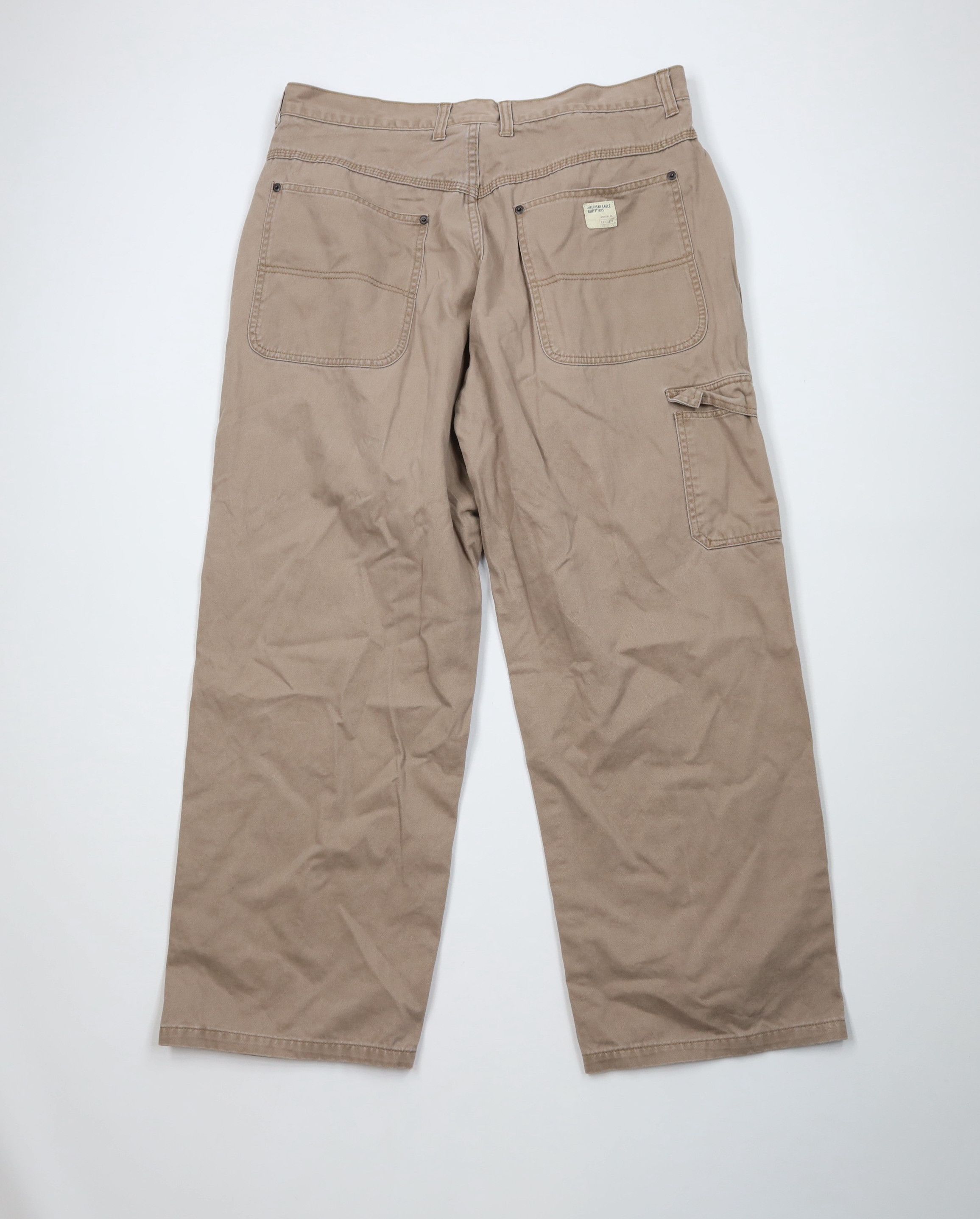 American Eagle Outfitters Vintage 90s Y2K American Eagle Workwear Wide Leg Pants Size US 36 / EU 52 - 10 Thumbnail
