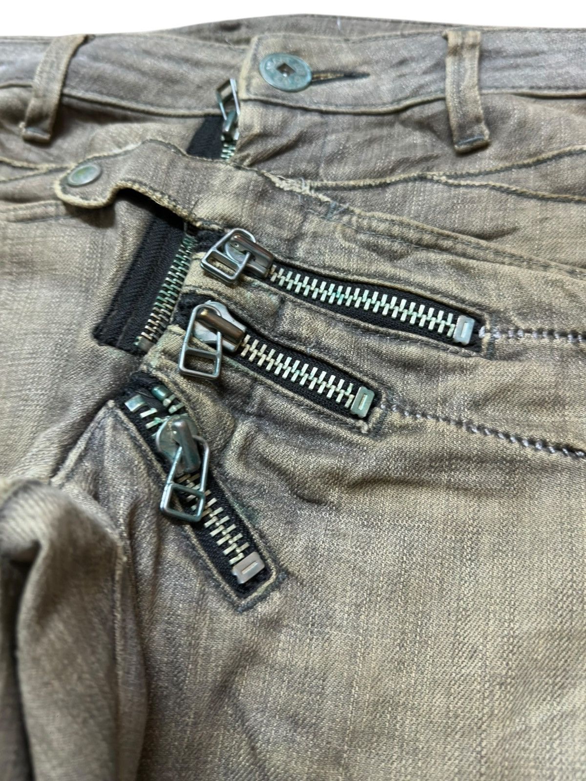 Marithe + Francois Girbaud Vintage Le Jean De Marithe Francois Girbaud Avantgarde Denim Size US 35 - 4 Thumbnail