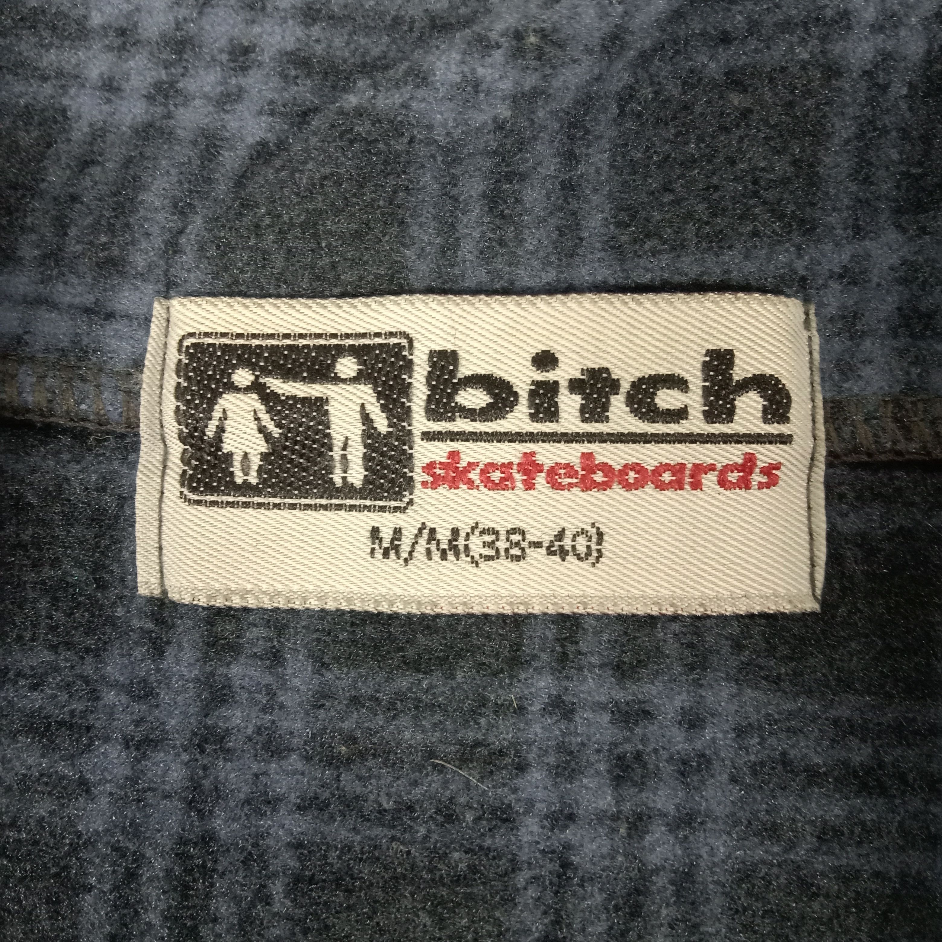 Vintage Bitch Skateboard American Style Half Zipper Sweater Size US L / EU 52-54 / 3 - 3 Thumbnail