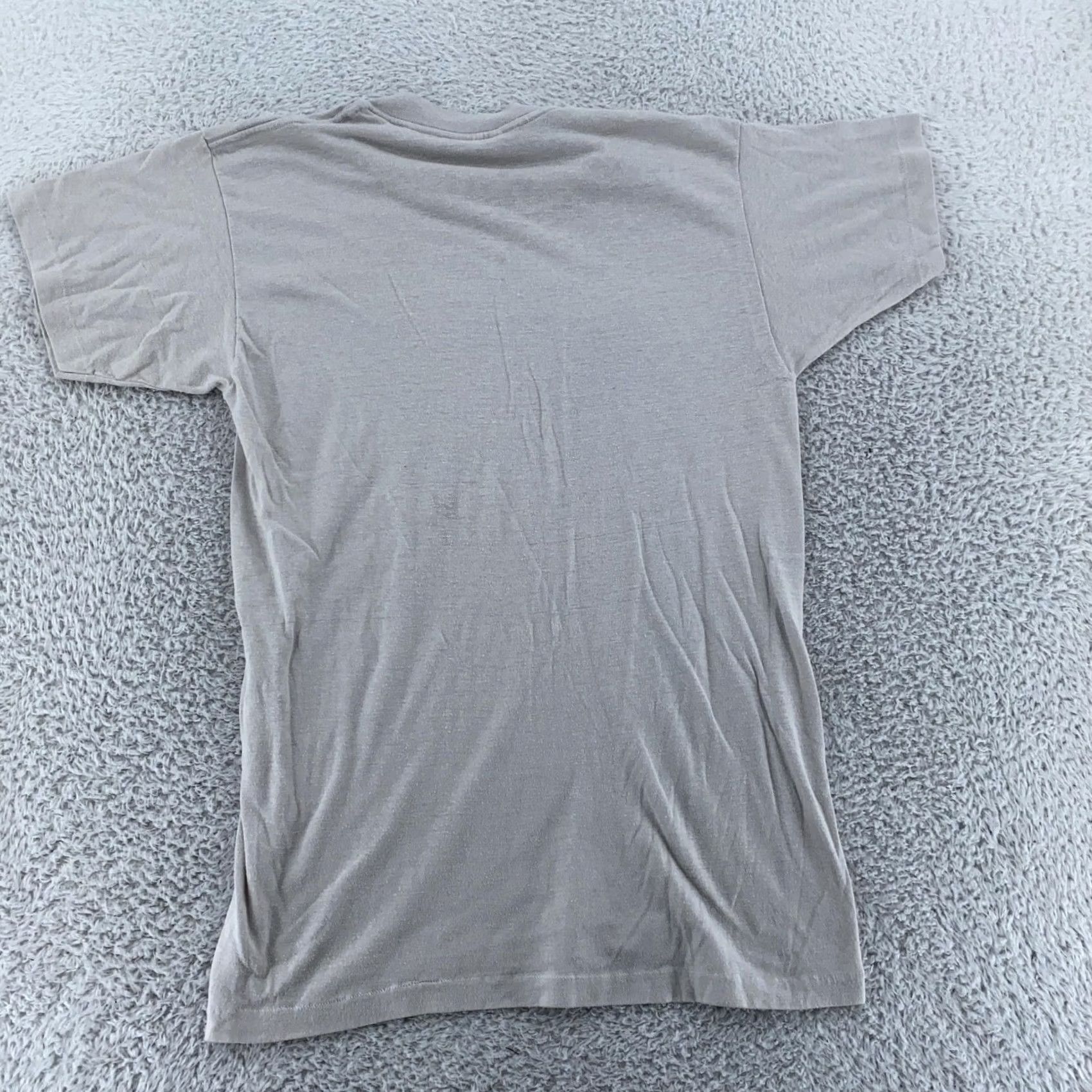 Reiss VINTAGE Reis Shirt XS Mens 80s Gray 50/50 Tee Lightweight Crew Neck Short Sleeve USA Size US XS / EU 42 / 0 - 4 Thumbnail