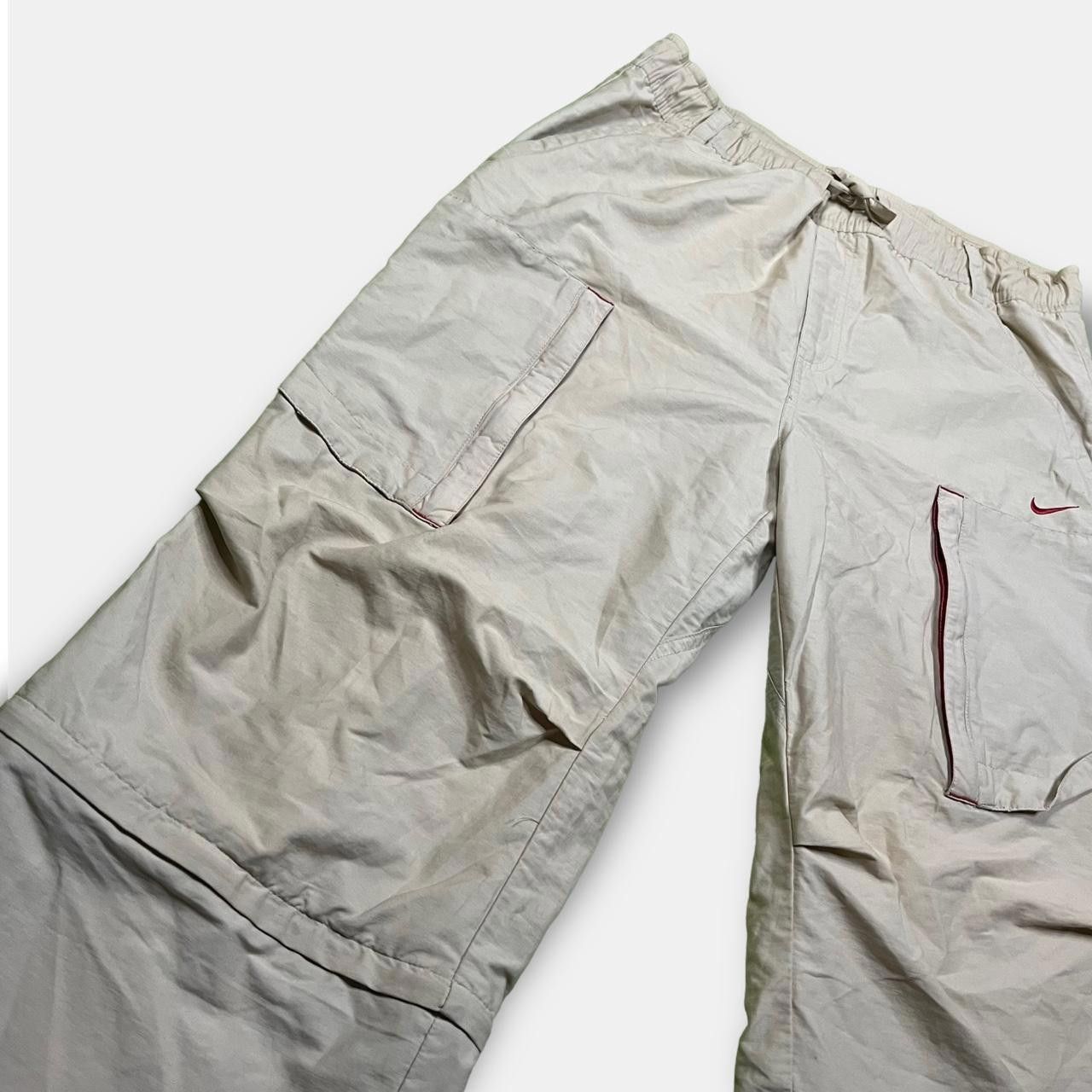 Nike Nike Men's Cream and Red Trousers Size US 32 / EU 48 - 2 Thumbnail