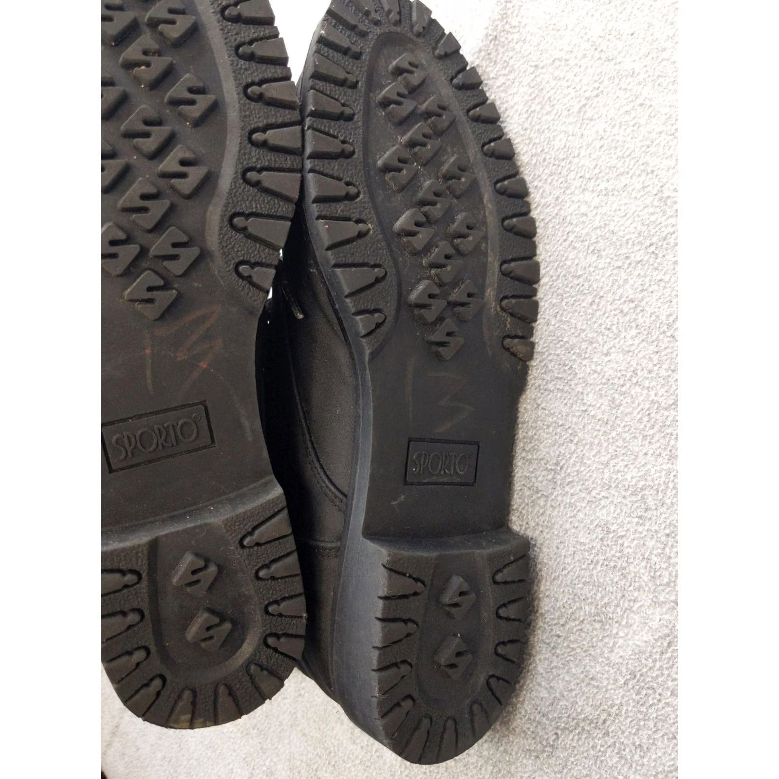 Vintage Sporto Snow Boots Womens Size 9.5 40.5 Black Synthetic Ankle Fur Lace Up Winter Size US 10 / IT 40 - 6 Thumbnail