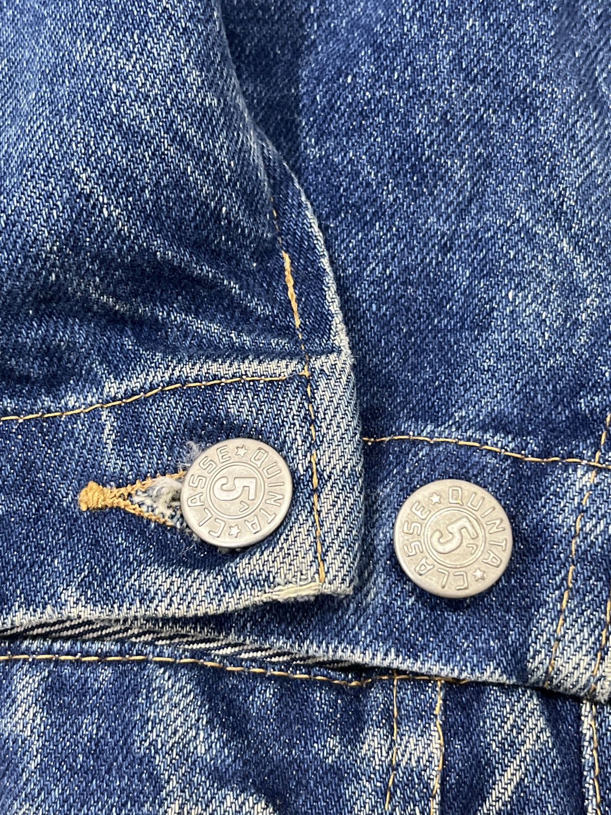 Vintage (Zzzz)🔥🔥RARE VTG 5 CLASSE QUINTA DENIM JACKET Size US L / EU 52-54 / 3 - 17 Thumbnail