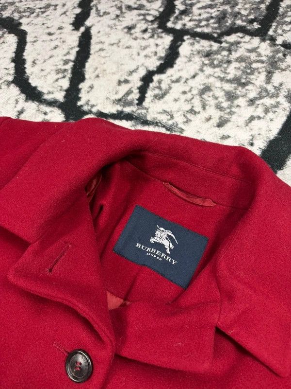 Burberry Burberry Red Wool Cashmere Coat 36 S Size S / US 4 / IT 40 - 5 Thumbnail