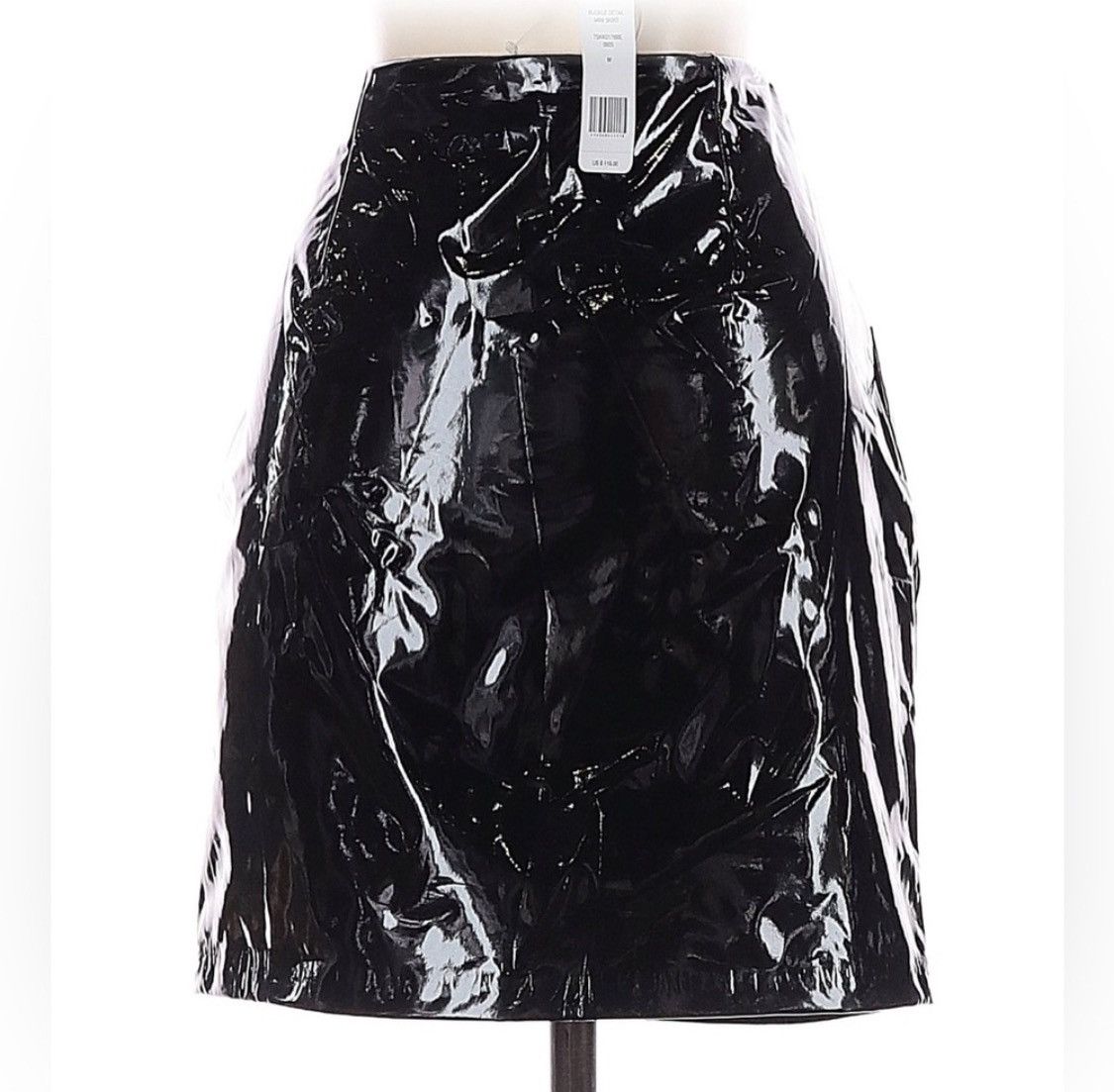Bebe Ink Blank Patent Bebe Mini Skirt Size 30" / US 8 / IT 44 - 2 Thumbnail
