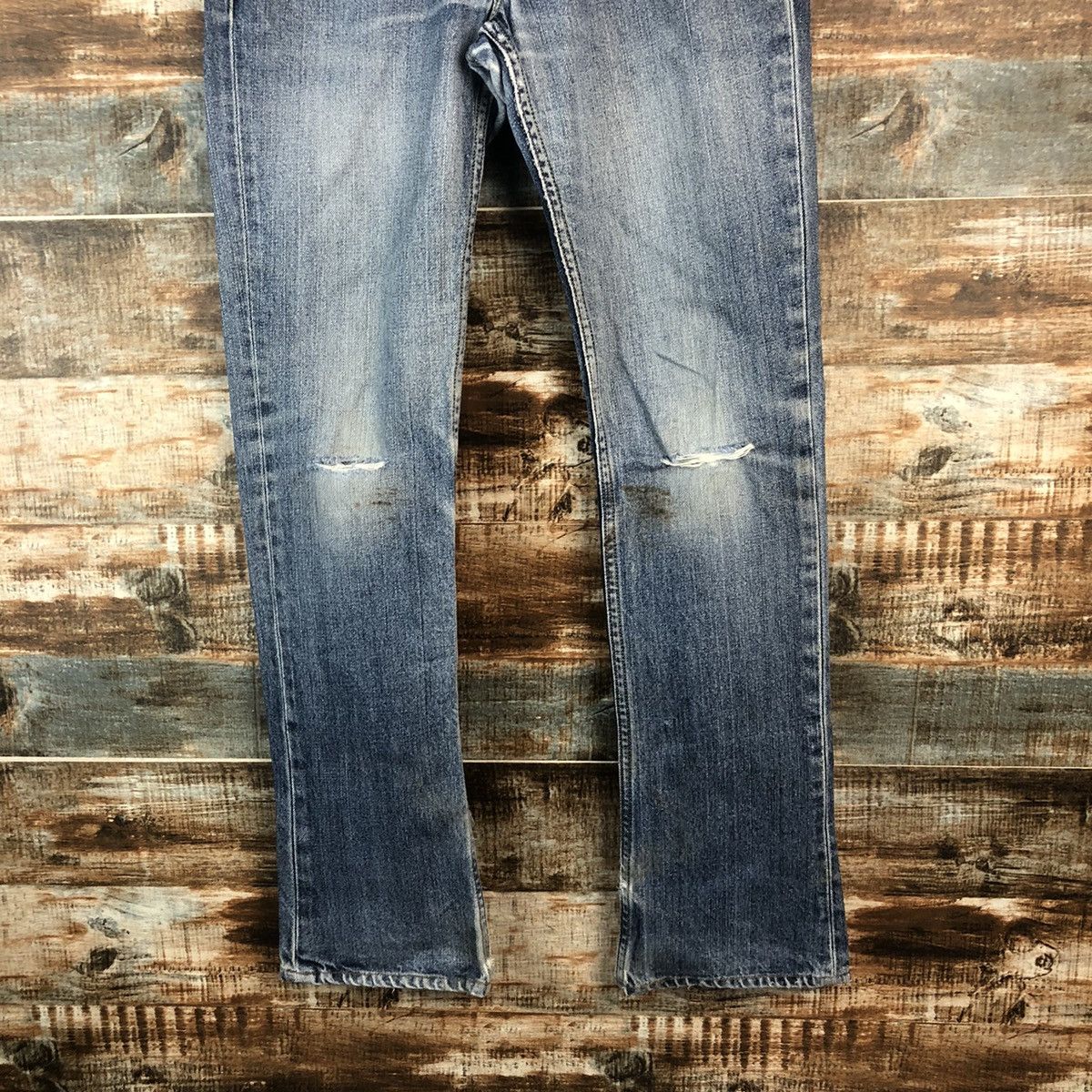 Levi's Levis Blue Distressed Denim Pants #A2076 Size US 29 - 6 Thumbnail