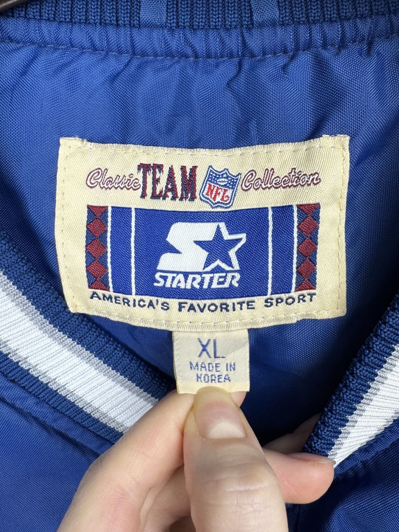 Starter Vintage 90s Distressed Dallas Cowboys Football Emmitt Smith Size US XL / EU 56 / 4 - 13 Thumbnail