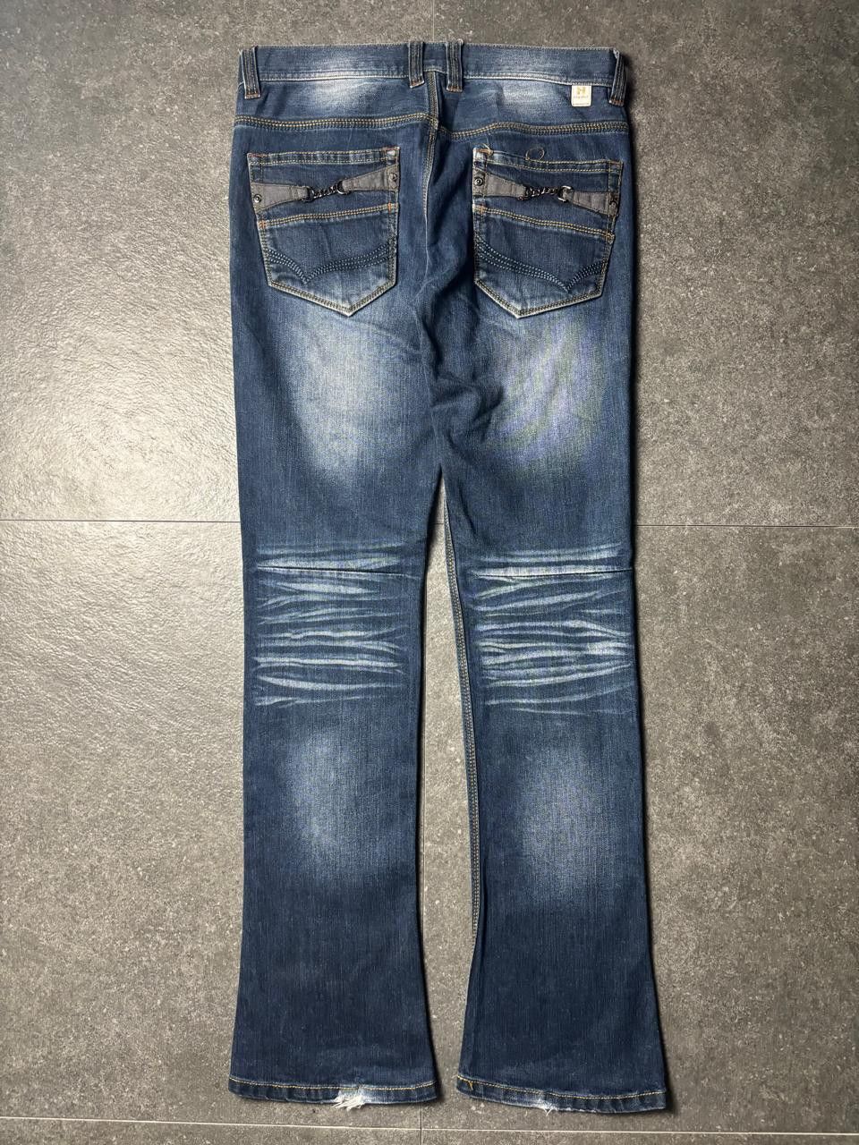 Japanese Brand 2000s Hideways Nicole Club For Men Slim Bootcut Jeans Size US 30 / EU 46 - 9 Thumbnail