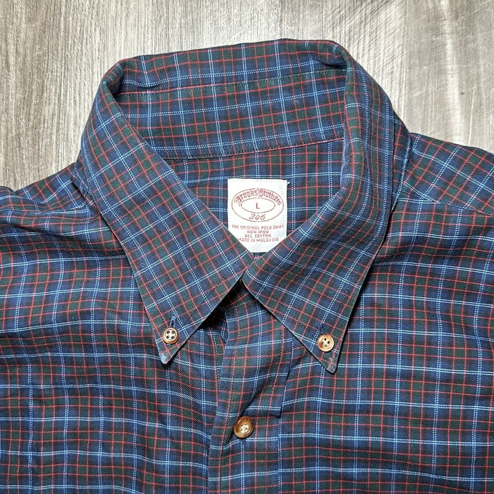Brooks Brothers Brooks Brothers 346 Non Iron Long Sleeve Button Down - Large Size US L / EU 52-54 / 3 - 5 Thumbnail