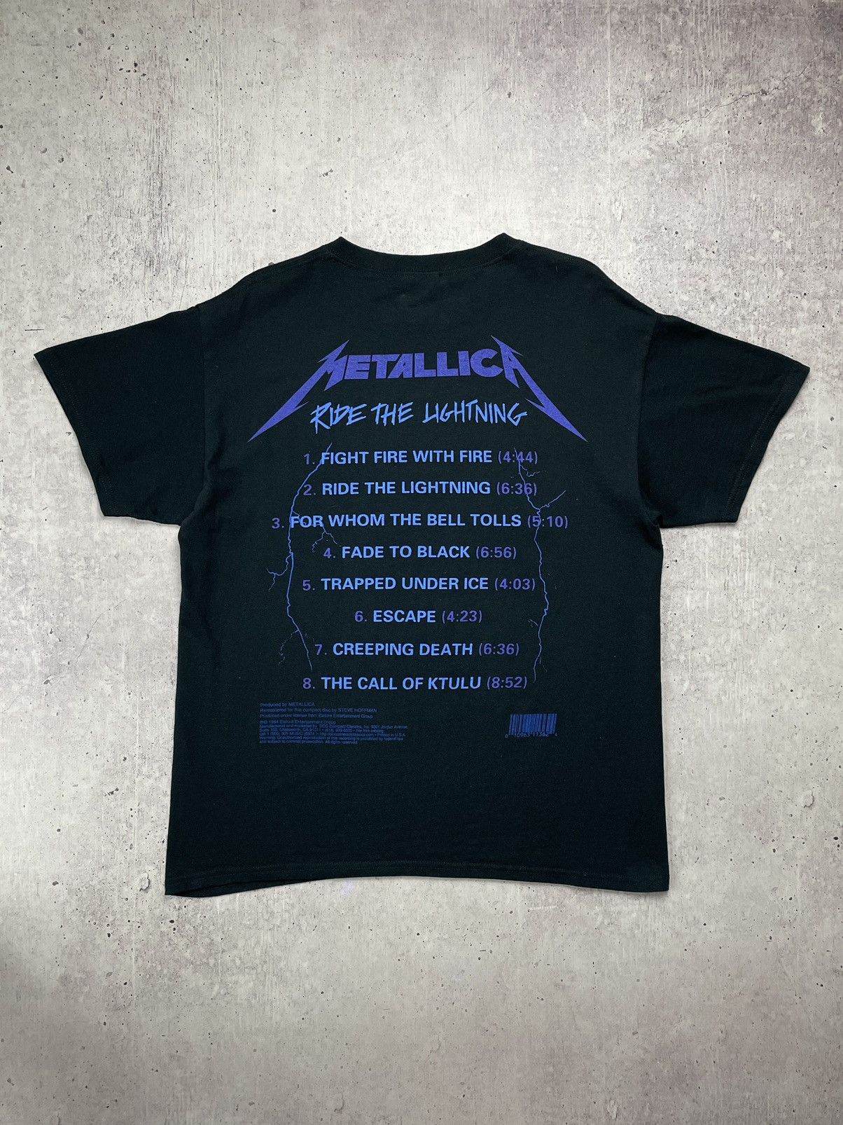 Band Tees × Metallica × Vintage Vintage Metallica Ride The Lightning 2017 T- Shirt Y2K Size US L / EU 52-54 / 3 - 4 Thumbnail