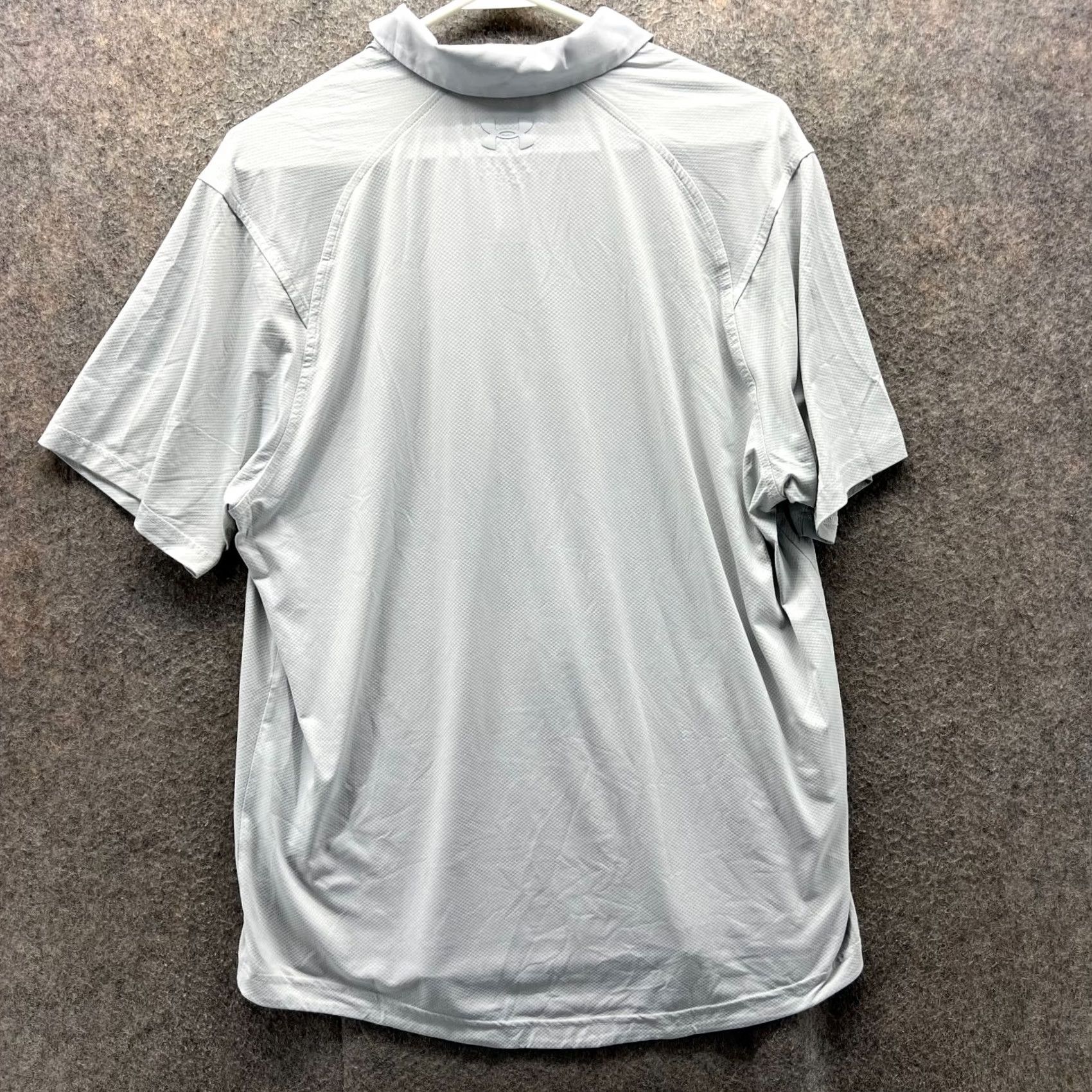 Under Armour Under Armour Polo Shirt Mens Large Grey The Iso Chill Golf Golfer Preppy Knit Shirt Size US L / EU 52-54 / 3 - 4 Thumbnail