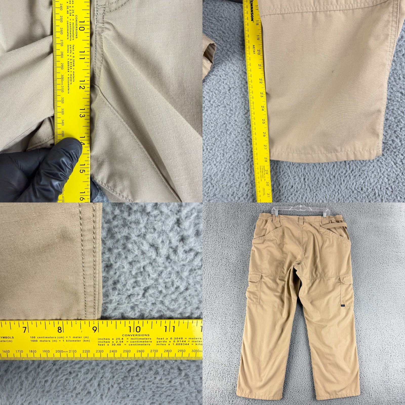 Vintage 5.11 Tactical Taclite Pro Ripstop Cargo Pant Men Size 44x30 Khaki Beige Straight Size US 44 / EU 60 - 8 Thumbnail