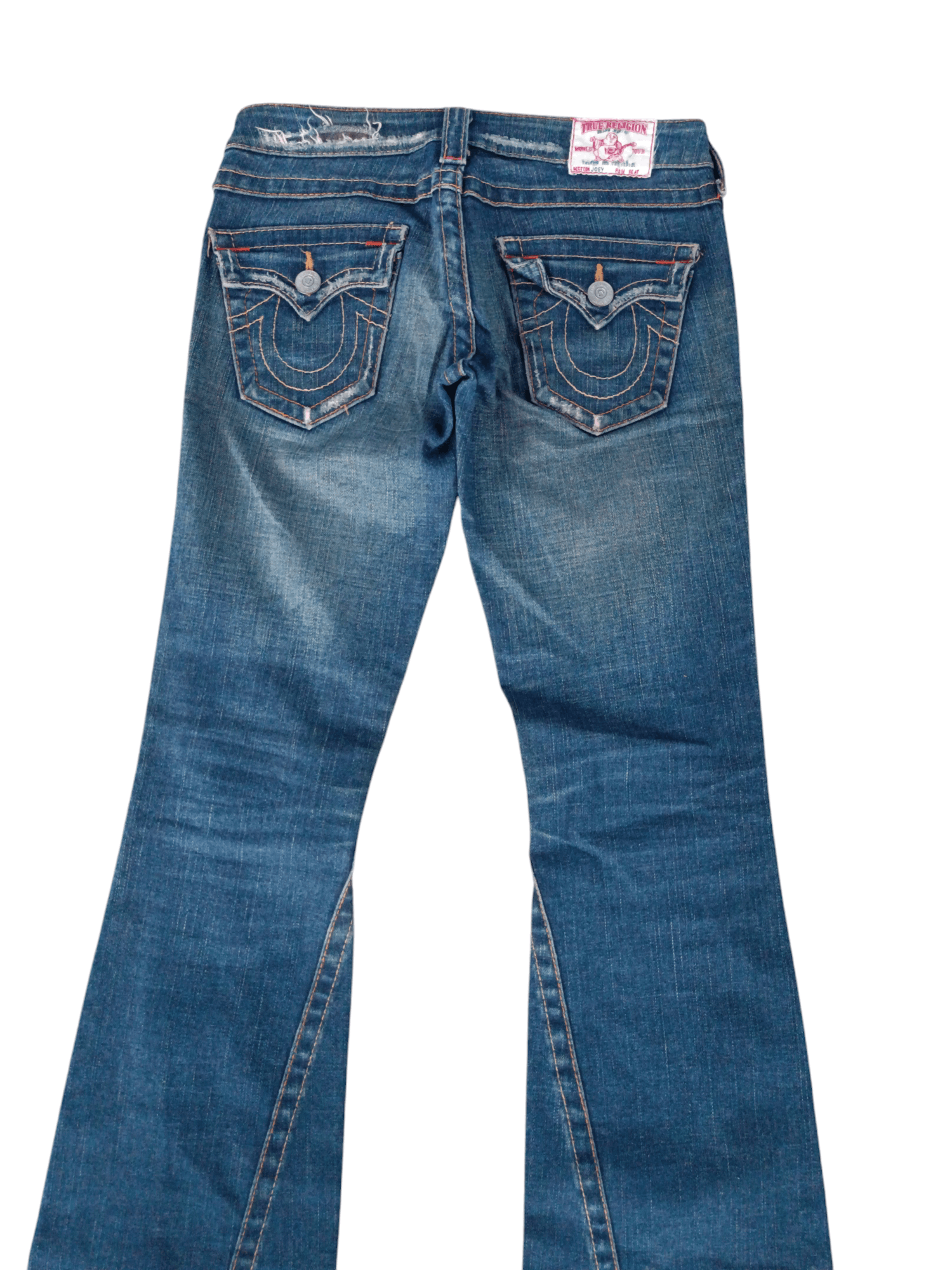 True Religion × Vintage True Religion ひ Joey Flare Distressed Unisex Jeans Size US 28 / EU 44 - 16 Thumbnail