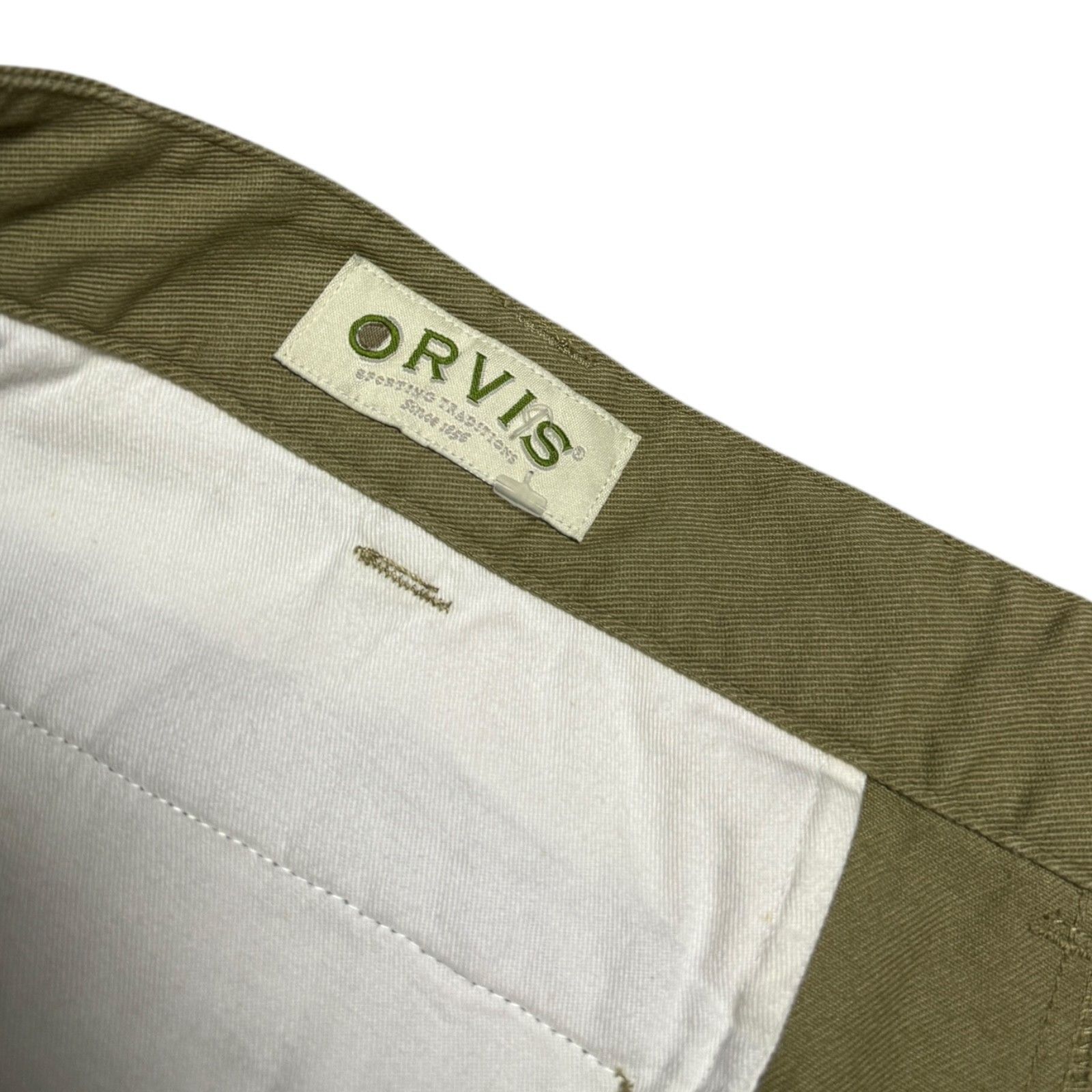 Orvis ORVIS Vintage Y2K Cotton Khaki Denim Pleated Pants XL Size US 40 / EU 56 - 3 Thumbnail