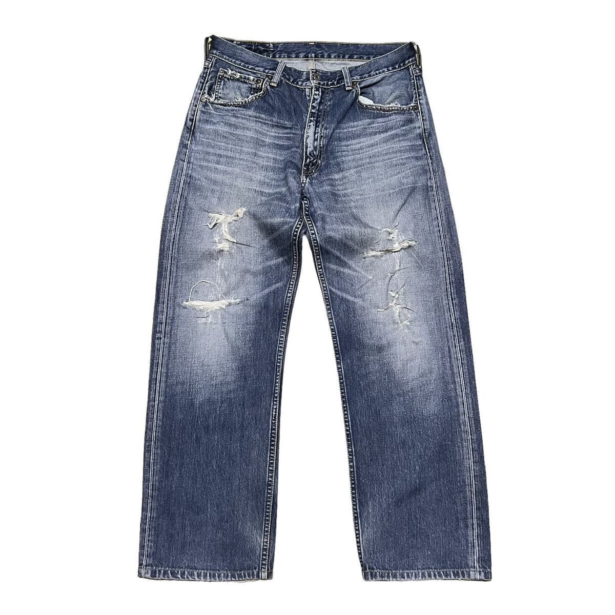 image of Vintage Levis Lot 503 Distressed Style Denim Jeans in Blue, Men's (Size 33)
