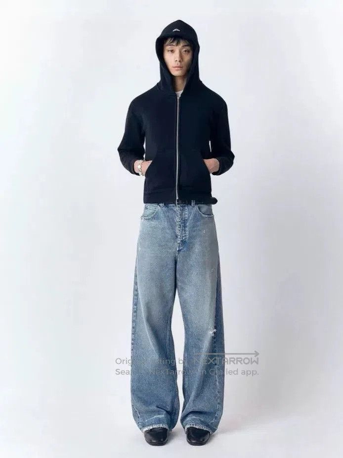 Vuja De distressed selvedge blue jeans for casual wear. Size US 34 / EU 50 - 4 Thumbnail