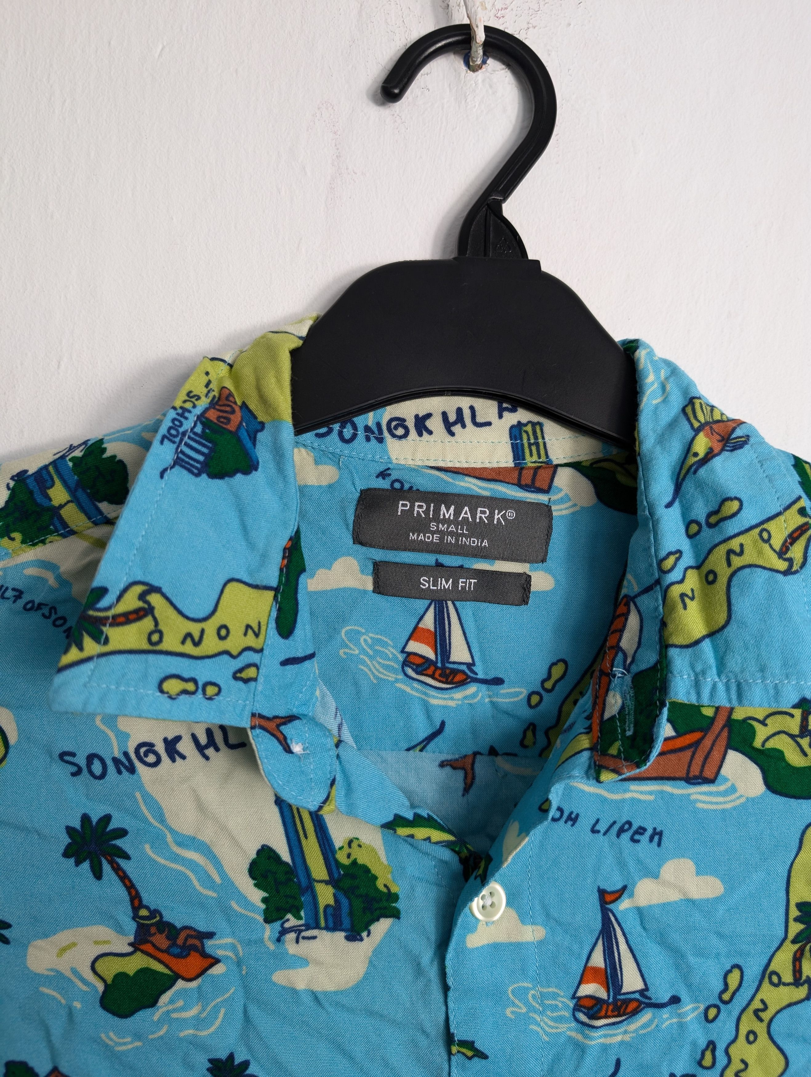 Vintage Vintage Y2K Hawaiian Shirt - Summer Floral Palm Tree Print Size US S / EU 44-46 / 1 - 3 Thumbnail