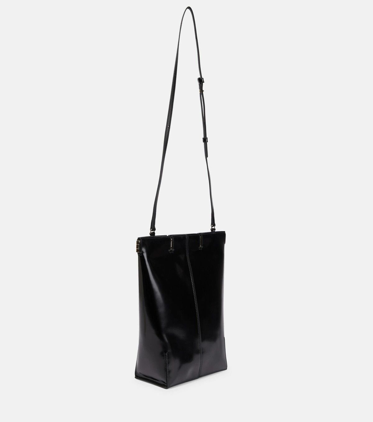 Peter Do o1tko10125 Size: OS / Hinged Leather Tote Bag in Black Size ONE SIZE - 4 Thumbnail