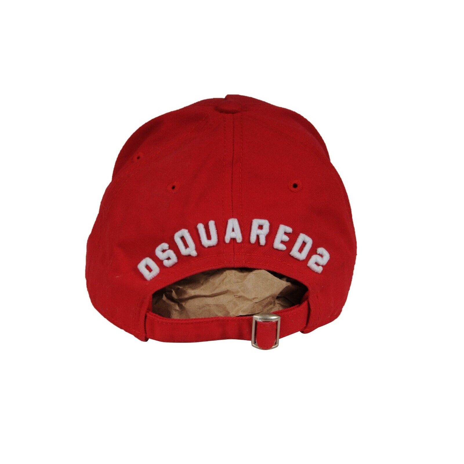 Dsquared2 ICON Distressed 5 Panal Cap Red Hat Baseball Size ONE SIZE - 3 Thumbnail