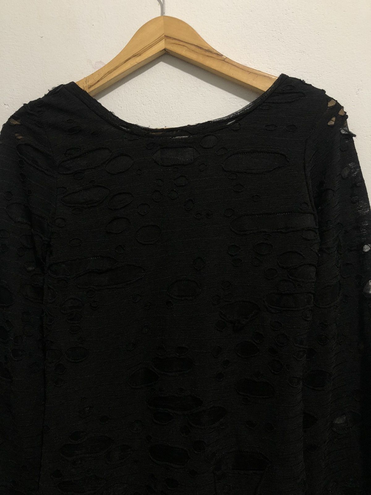 If Six Was Nine Japanese Distressed LongSleeve Isseymiyake Style Size US M / EU 48-50 / 2 - 8 Thumbnail