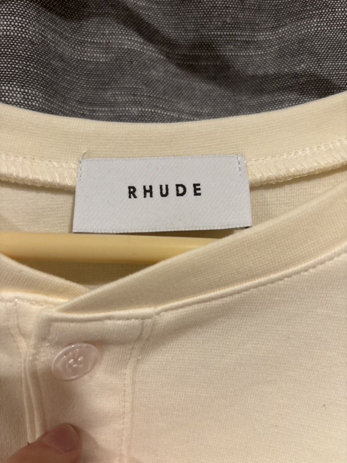 Rhude Rhude Henley Panel Tee Size US L / EU 52-54 / 3 - 5 Thumbnail