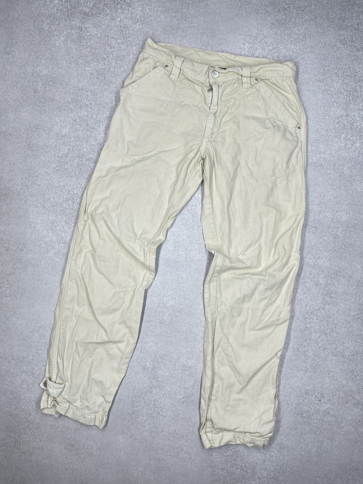 Dolce & Gabbana Vintage Dolce Gabbana Pants Beige Italy Lampo Size M Size US 32 / EU 48 - 1 Thumbnail