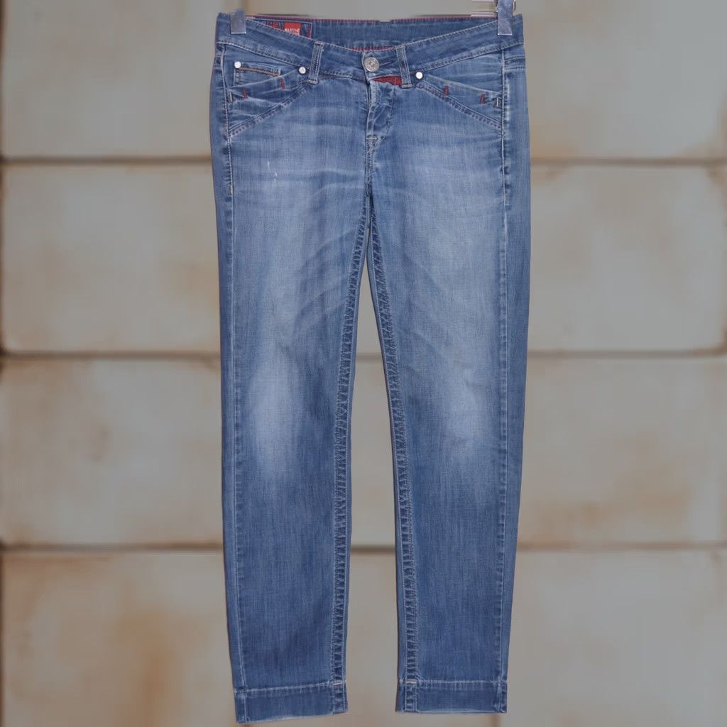 Vintage VINTAGE Le Jean de Marithe Francois Girbaud Jeans Slim Fit 28 Women Blue Denim Stretch Pockets 29in Inseam Mens Womens Size 28" / US 6 / IT 42 - 1 Thumbnail