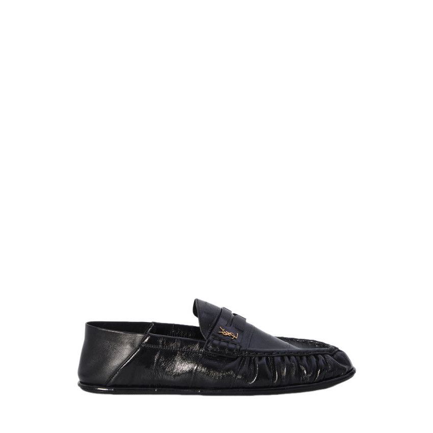 SAINT LAURENT Le Loafer Black Leather Penny Slippers New & A