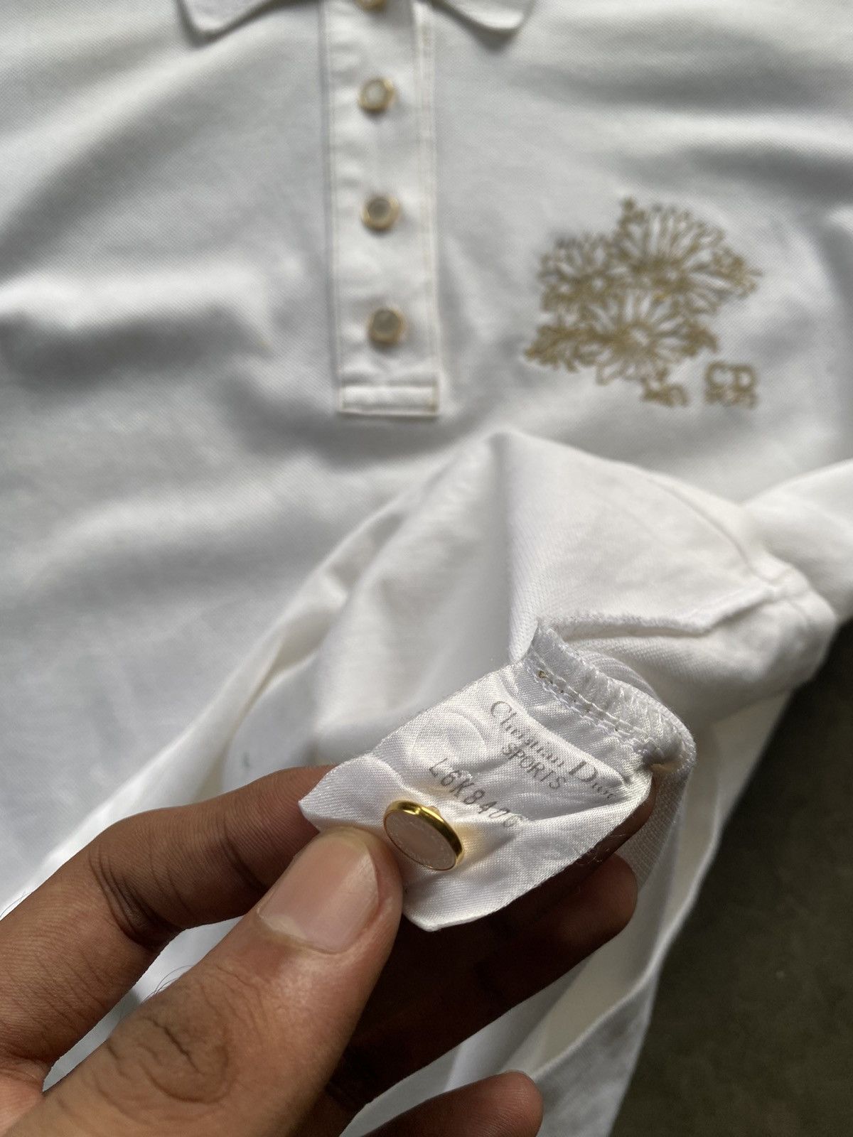 Christian Dior Monsieur Christian Dior Sport Gold Embroidery Polo Shirt Size L / US 10 / IT 46 - 5 Thumbnail