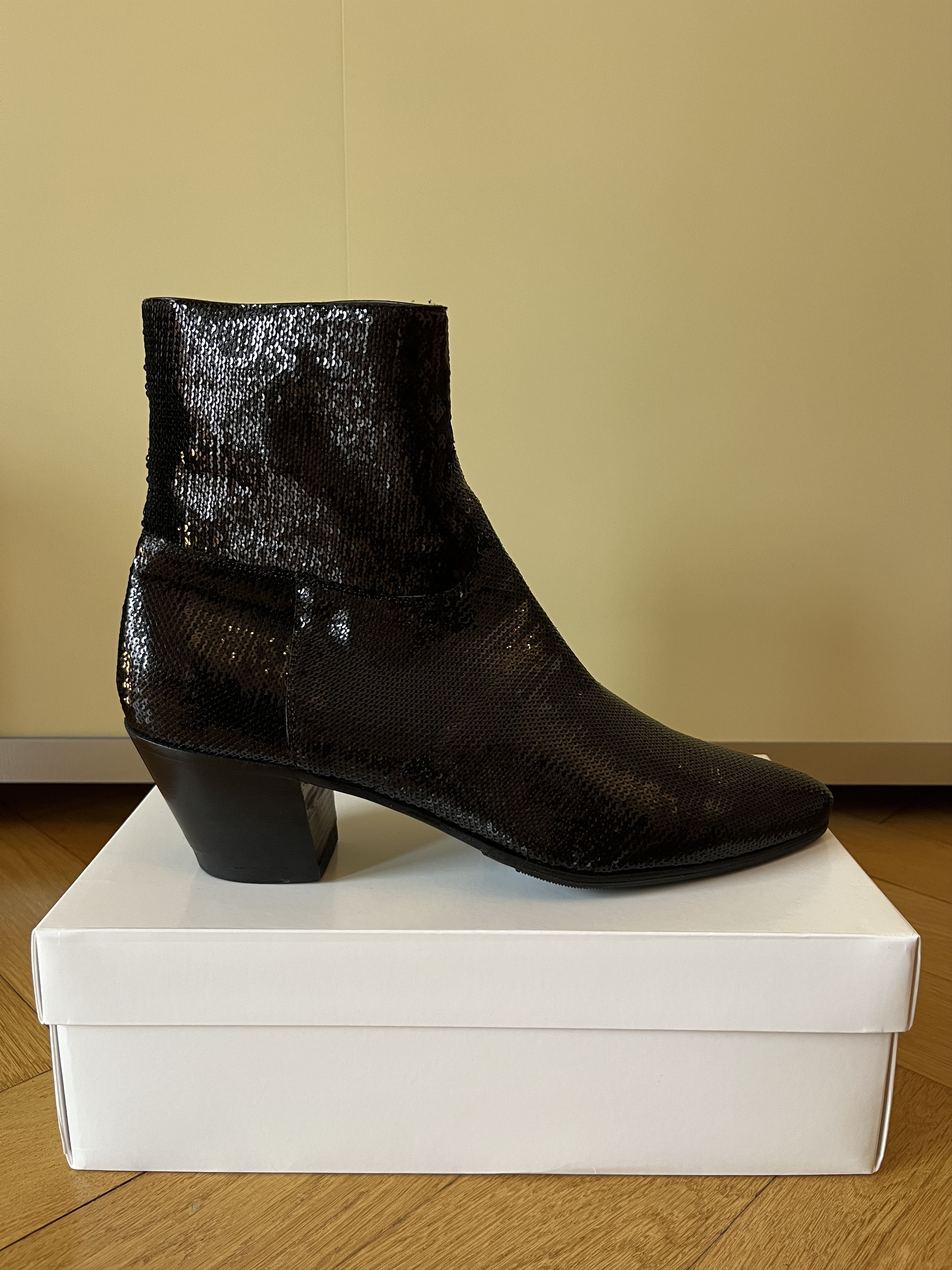 Celine × Hedi Slimane 19SS 40mm Python Jacno Zipped Boots sz41.5