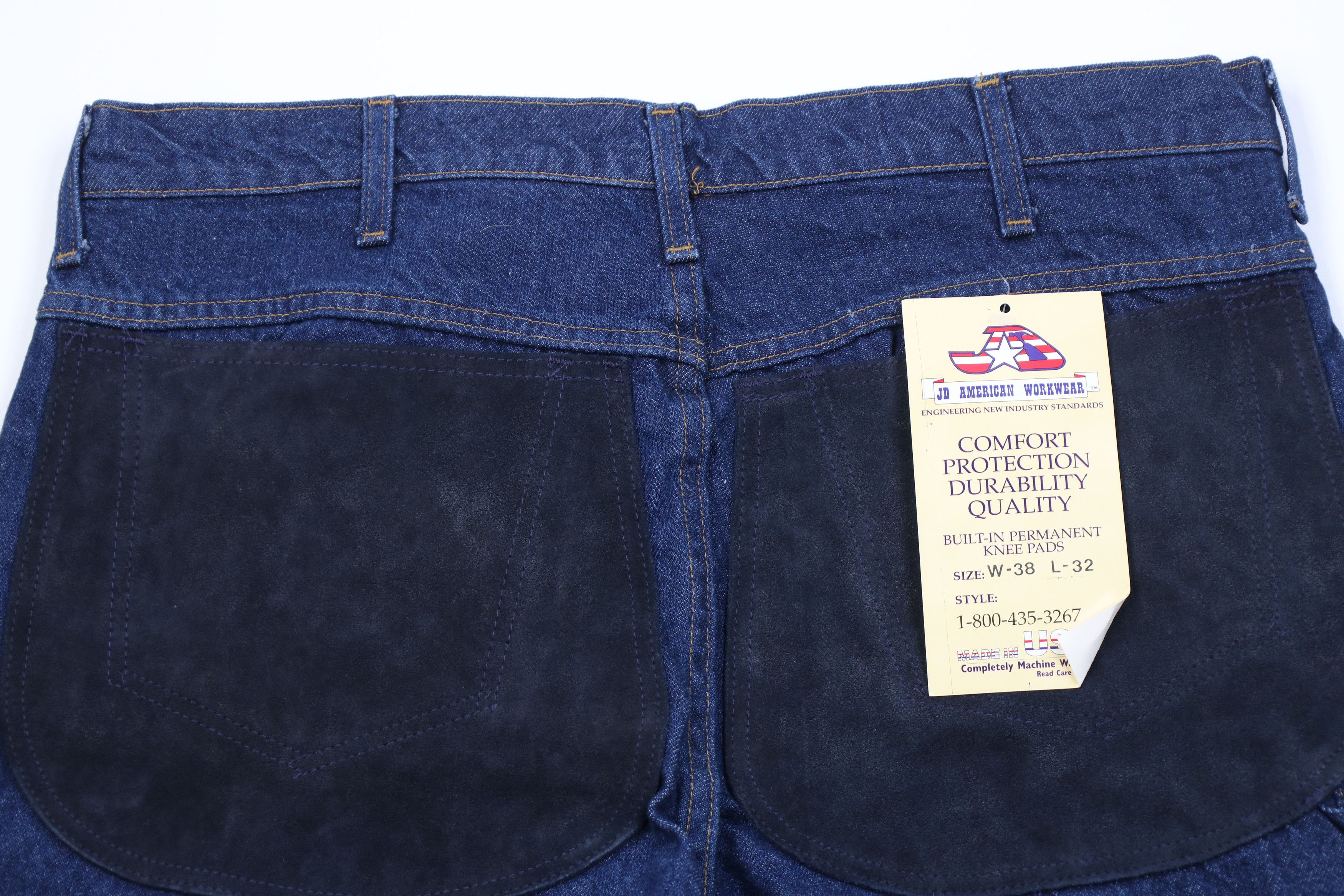 Vintage Deadstock Vintage 90s Padded Denim Jeans Workwear USA Size US 38 / EU 54 - 10 Thumbnail