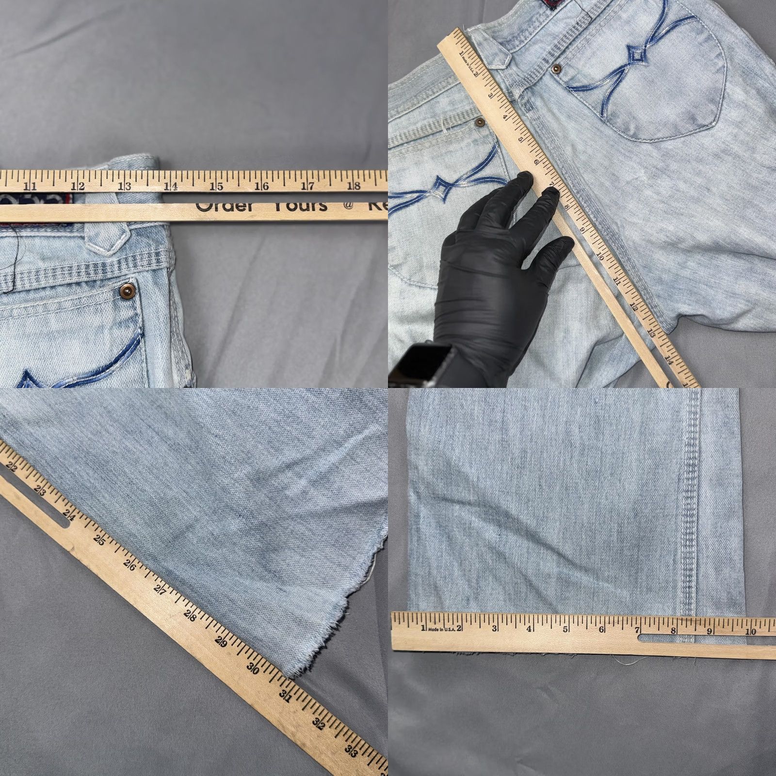 Gap VINTAGE Gap Jeans Womens 30 Blue 90s Embroidered Pocket Light Wash Size 30xL Size 30" / US 8 / IT 44 - 8 Thumbnail