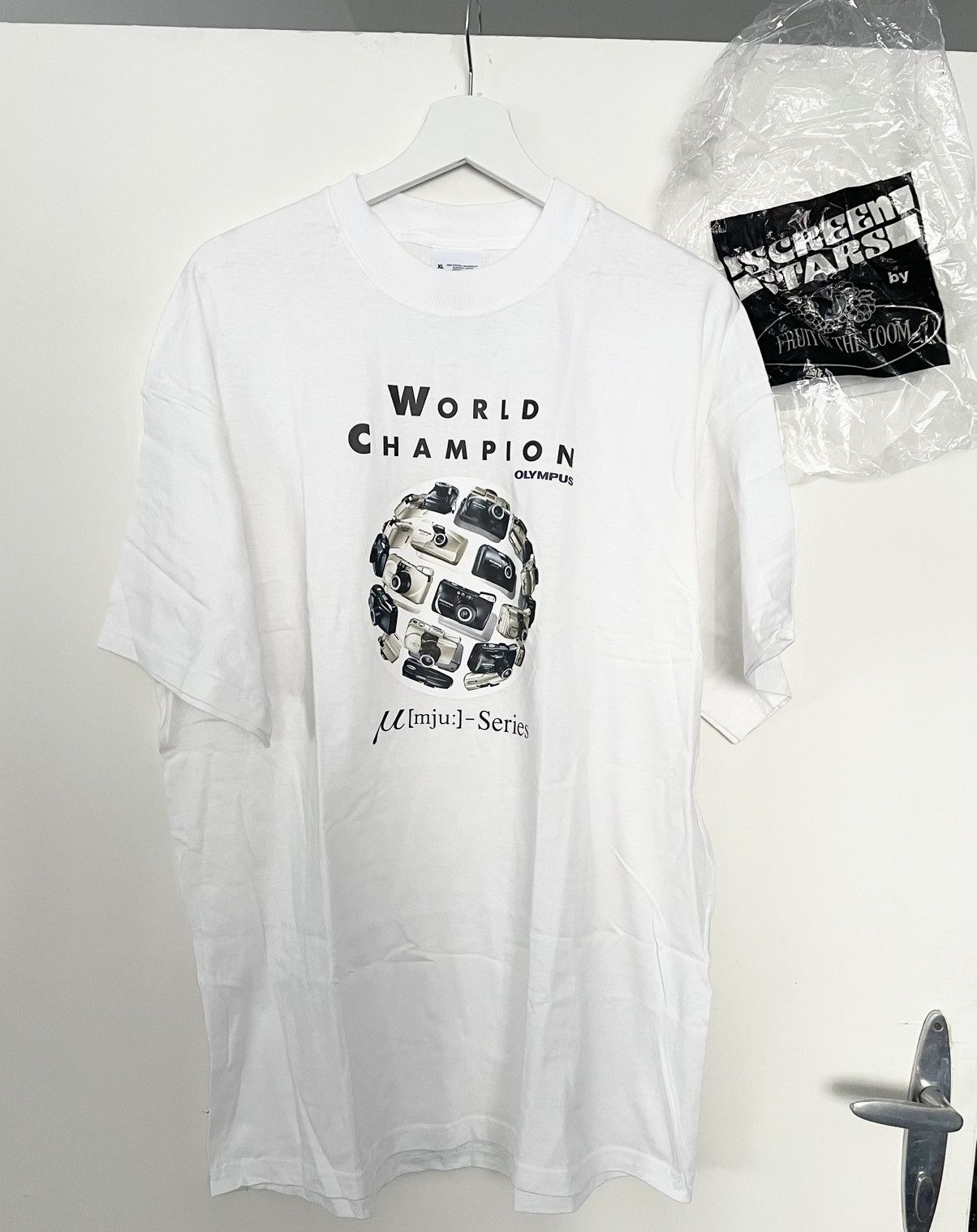 Vintage Olympus rare vintage 90s promo t-shirt Size US XL / EU 56 / 4 - 2 Thumbnail
