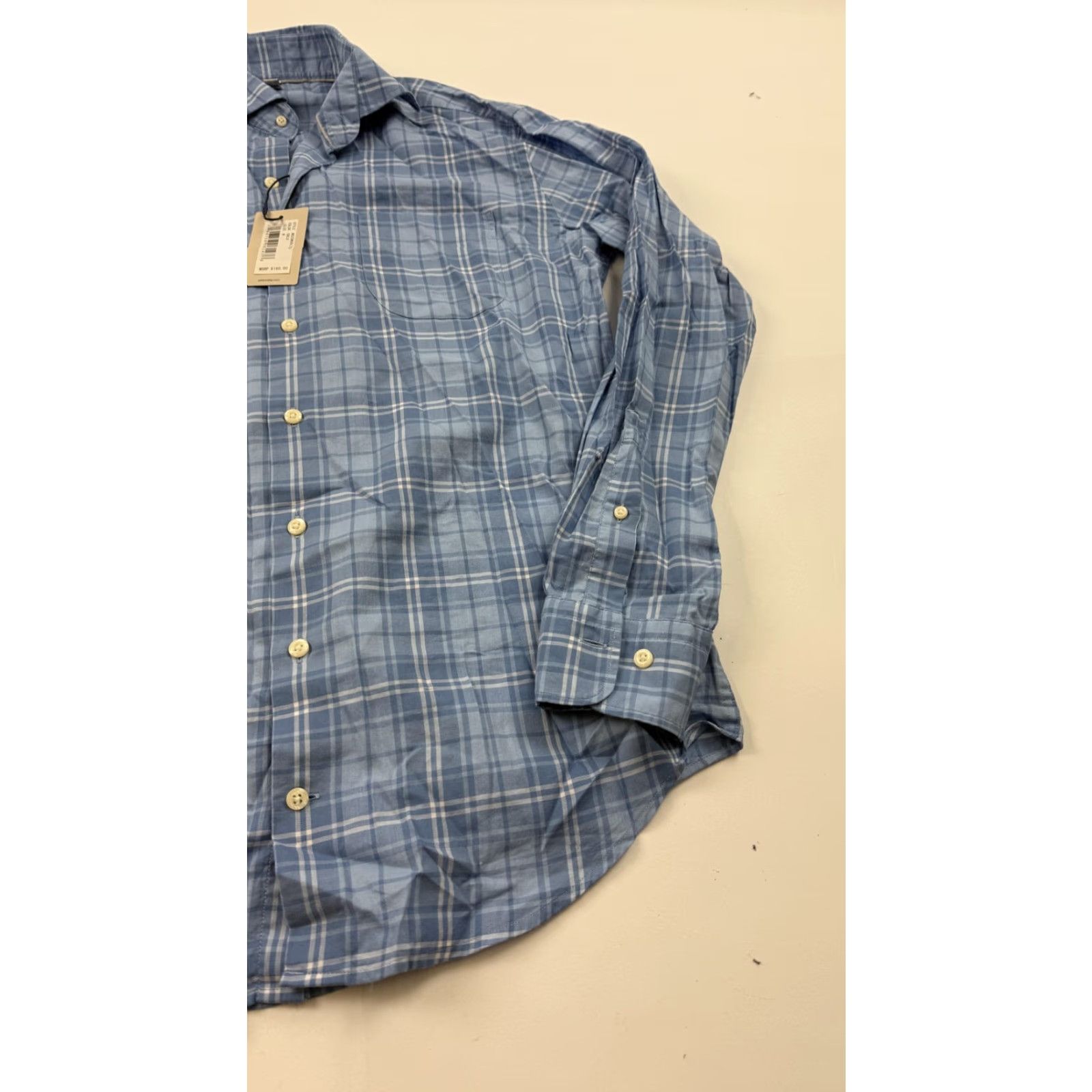 Peter Millar Peter Millar Shirt Mens Medium Blue Plaid Classic Fit 100% Cotton Button Down Size US M / EU 48-50 / 2 - 2 Thumbnail