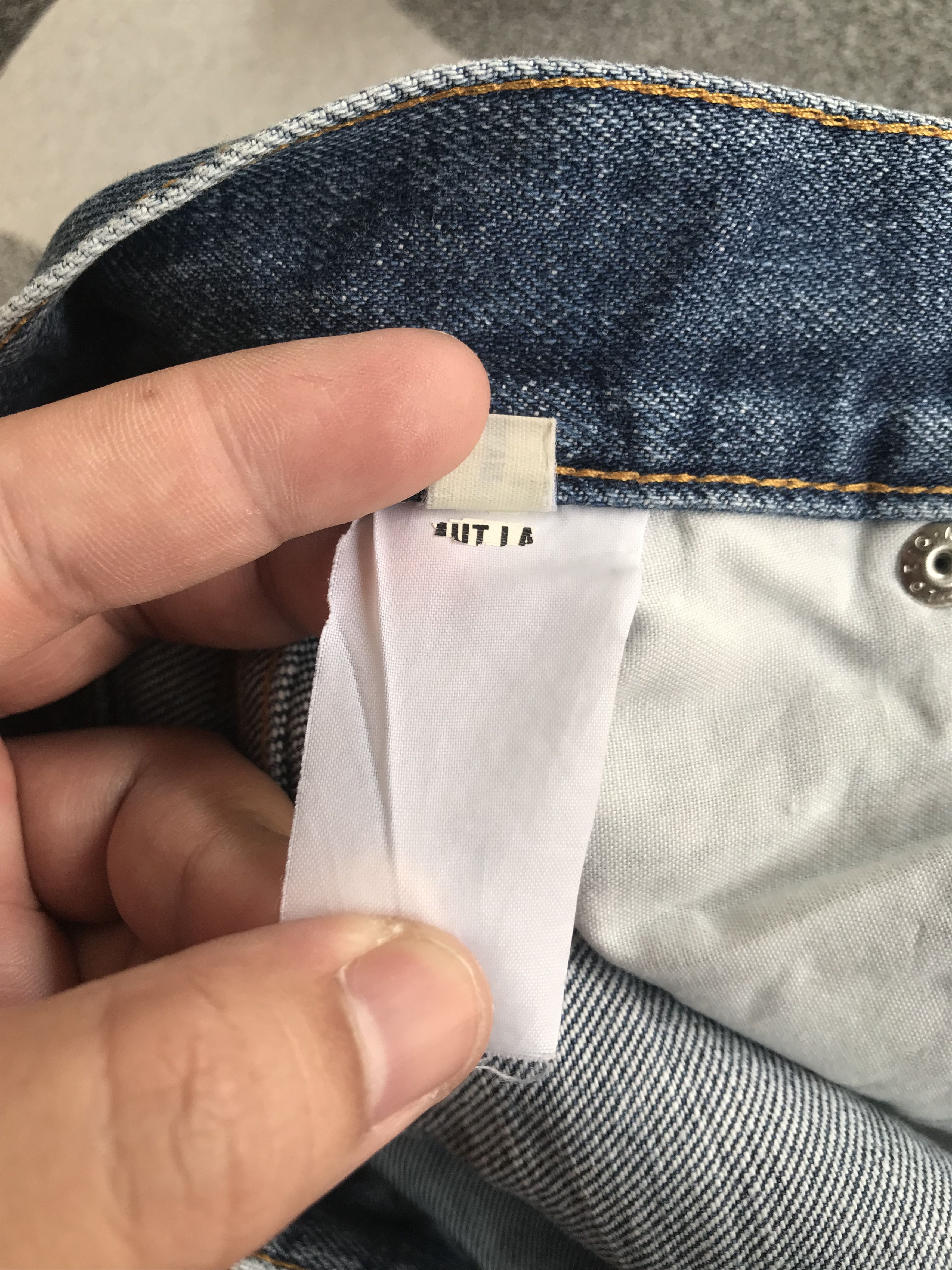 Helmut Lang Vintage 1998 Helmut Lang Denim Pants Size US 31 - 8 Thumbnail