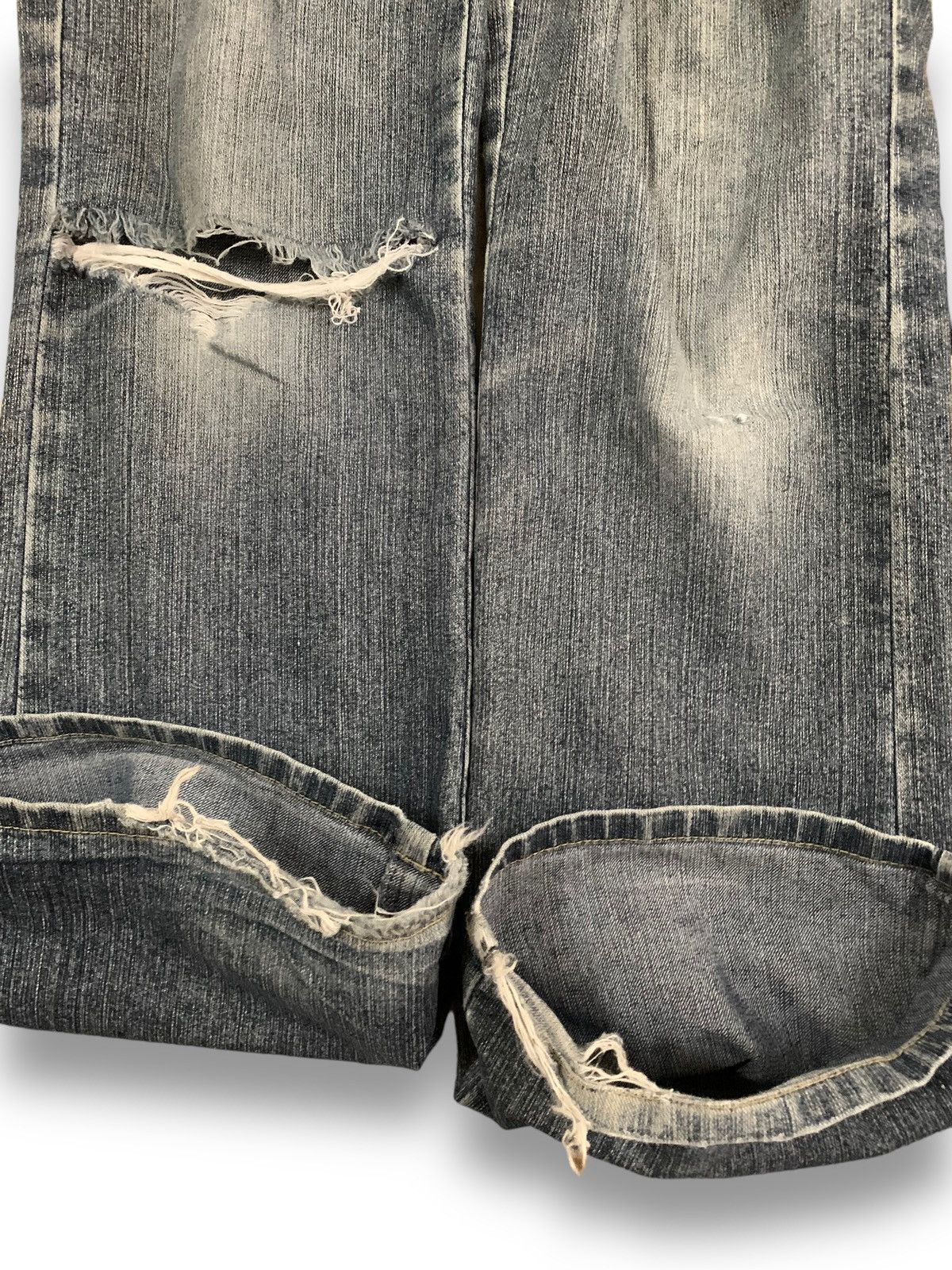 Japanese Brand Vintage Japanese Brand Oririn Flare Distressed Cargo Jeans Size US 29 - 10 Thumbnail
