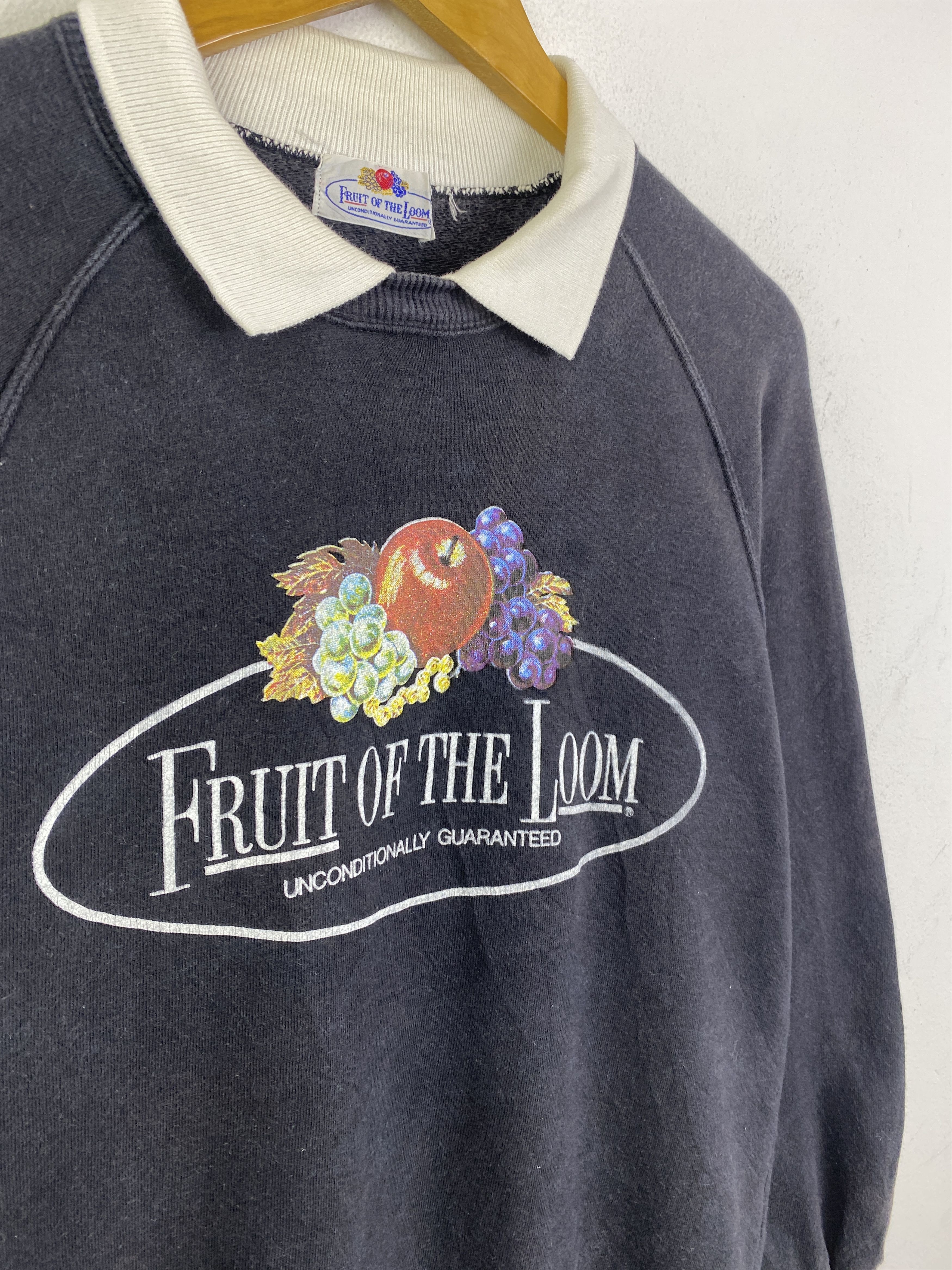 Fruit Of The Loom Vintage 80s Fruit Of The Loom Wording Sweatshirt SH0319 Size US M / EU 48-50 / 2 - 10 Thumbnail