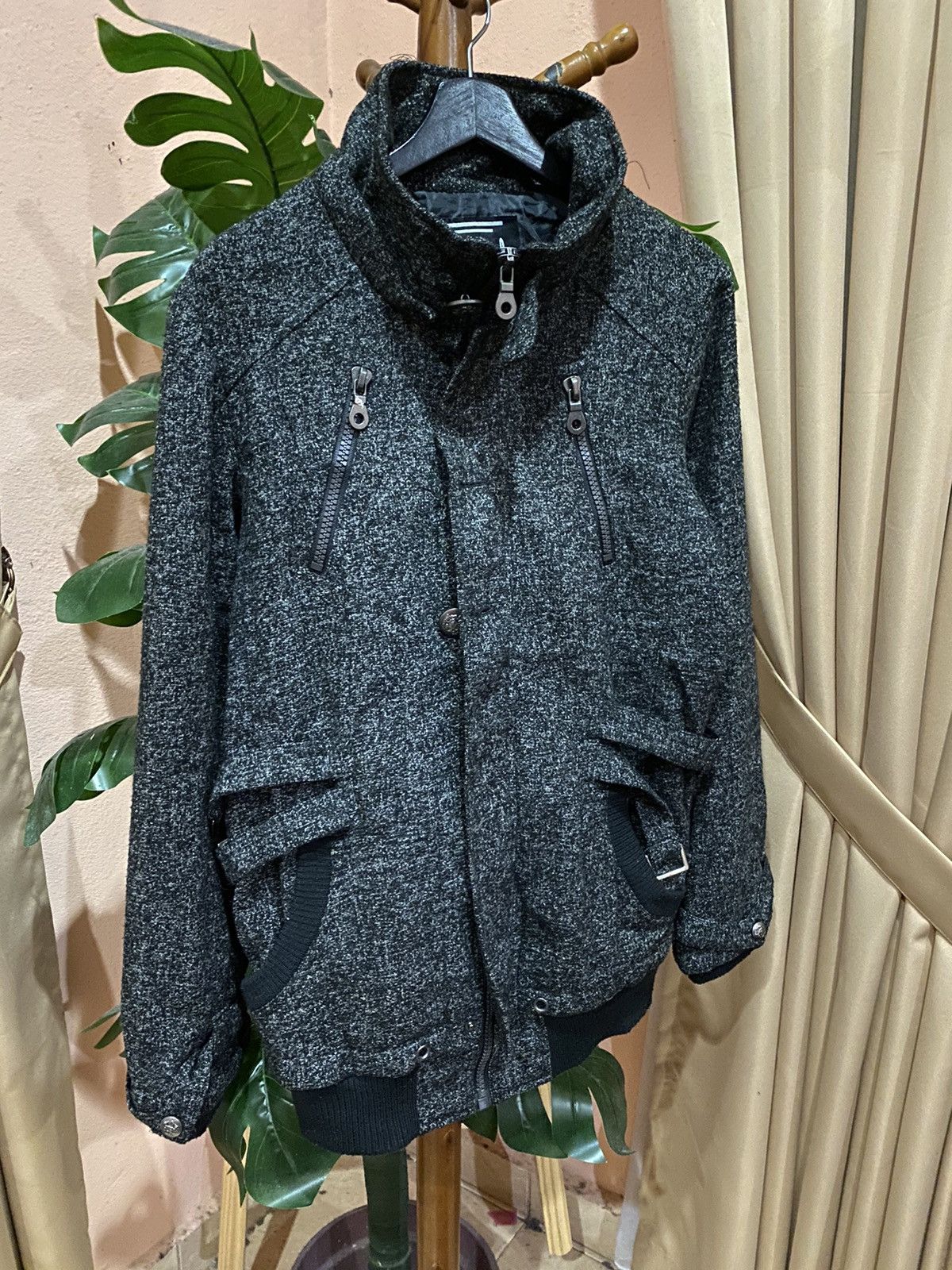 Other Diamond Julia Wool-Blend Bomber Jacket Stylish & Warm Urban Size US M / EU 48-50 / 2 - 3 Thumbnail
