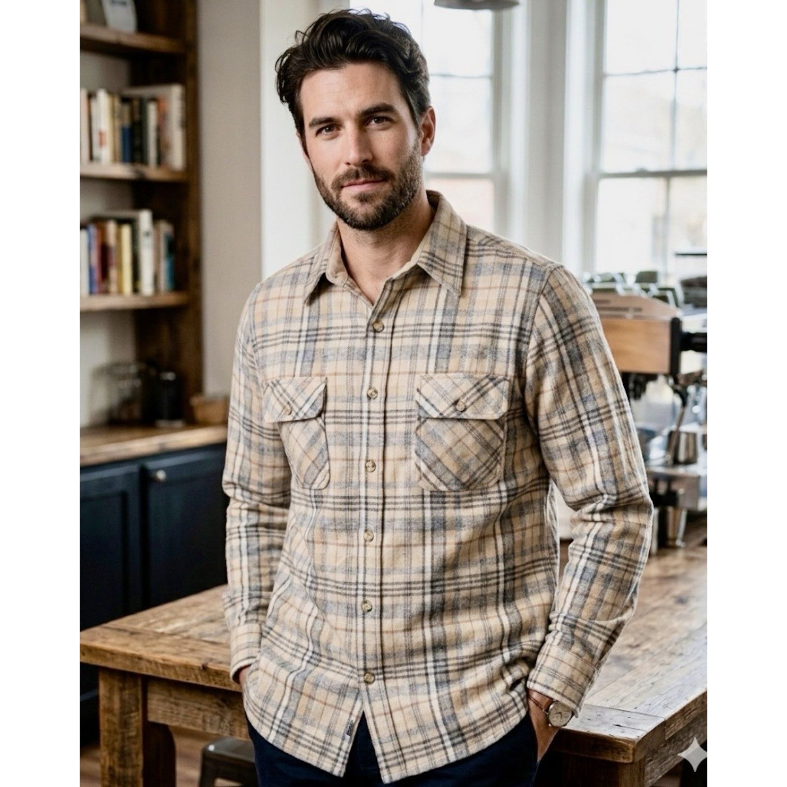 Other VTG Heywood House 85% Wool Plaid Mens Shirt Cabin Core Shirt Size US M / EU 48-50 / 2 - 1 Thumbnail