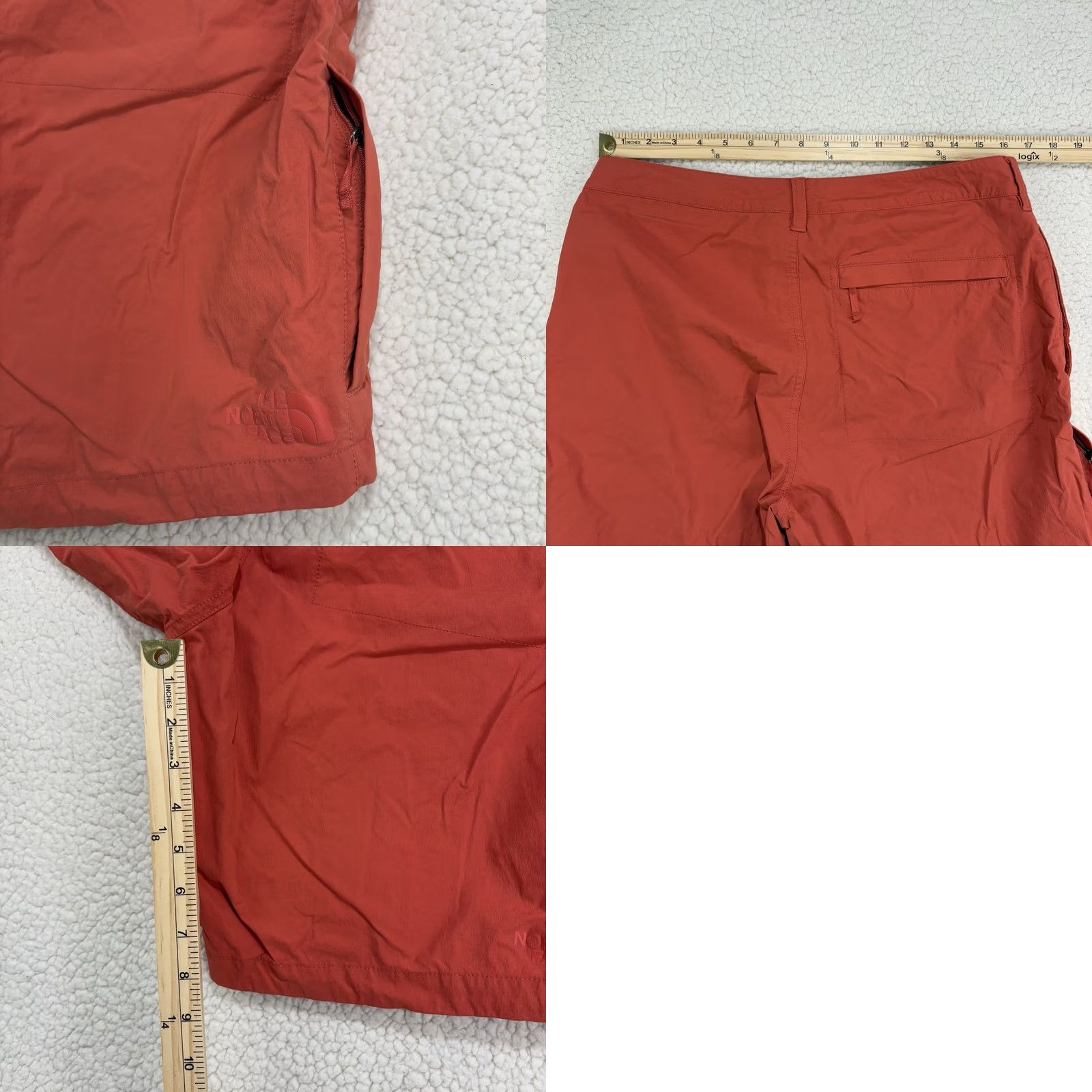 The North Face The North Face Shorts Mens 34 Orange Nylon Hiking Outdoors Flat Front Chino 8” Size US 34 / EU 50 - 8 Thumbnail