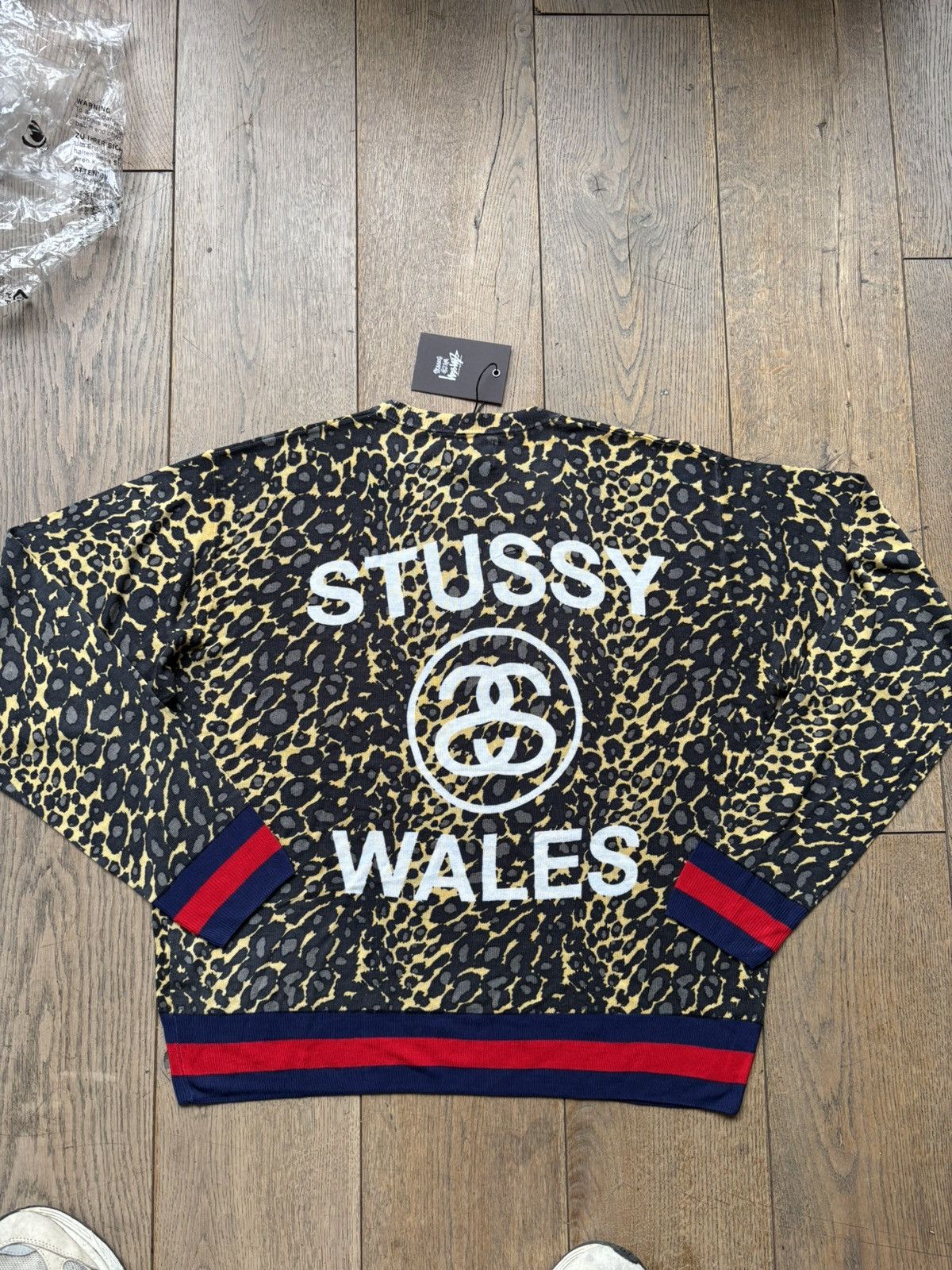 Stussy Stussy Wales Bonner Leopard Sweater | Grailed