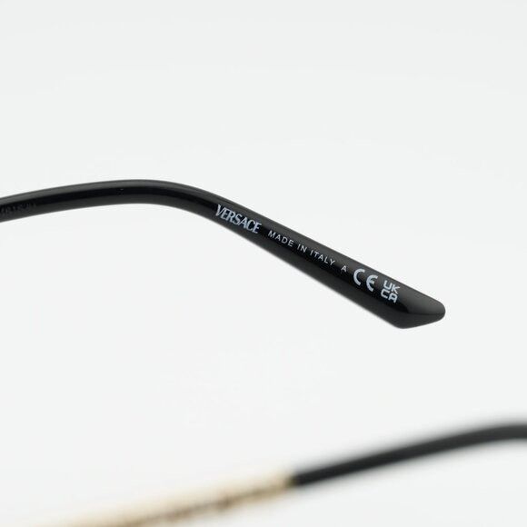 Versace Versace VE1297 1002 Eyeglasses Gold 53mm Cat Eye Frame Size ONE SIZE - 8 Thumbnail