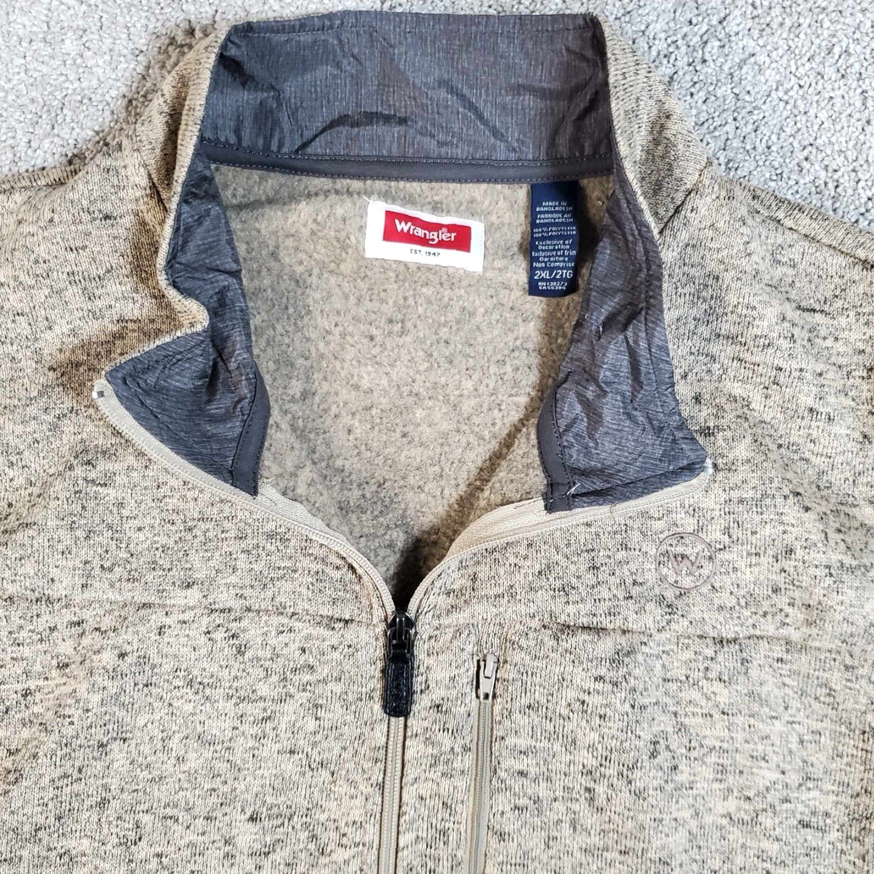Wrangler VINTAGE Wrangler Full Zip Vest Mens 2XL / 2TG Pockets Flex Work Wear Outdoors Size US XXL / EU 58 / 5 - 2 Thumbnail