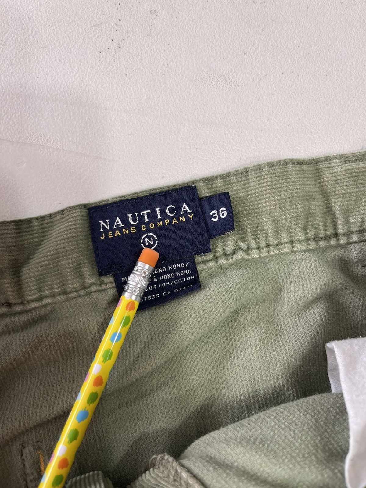 Nautica × Vintage Y2K nautica wide leg baggy corduroy pants Size US 35 - 3 Thumbnail